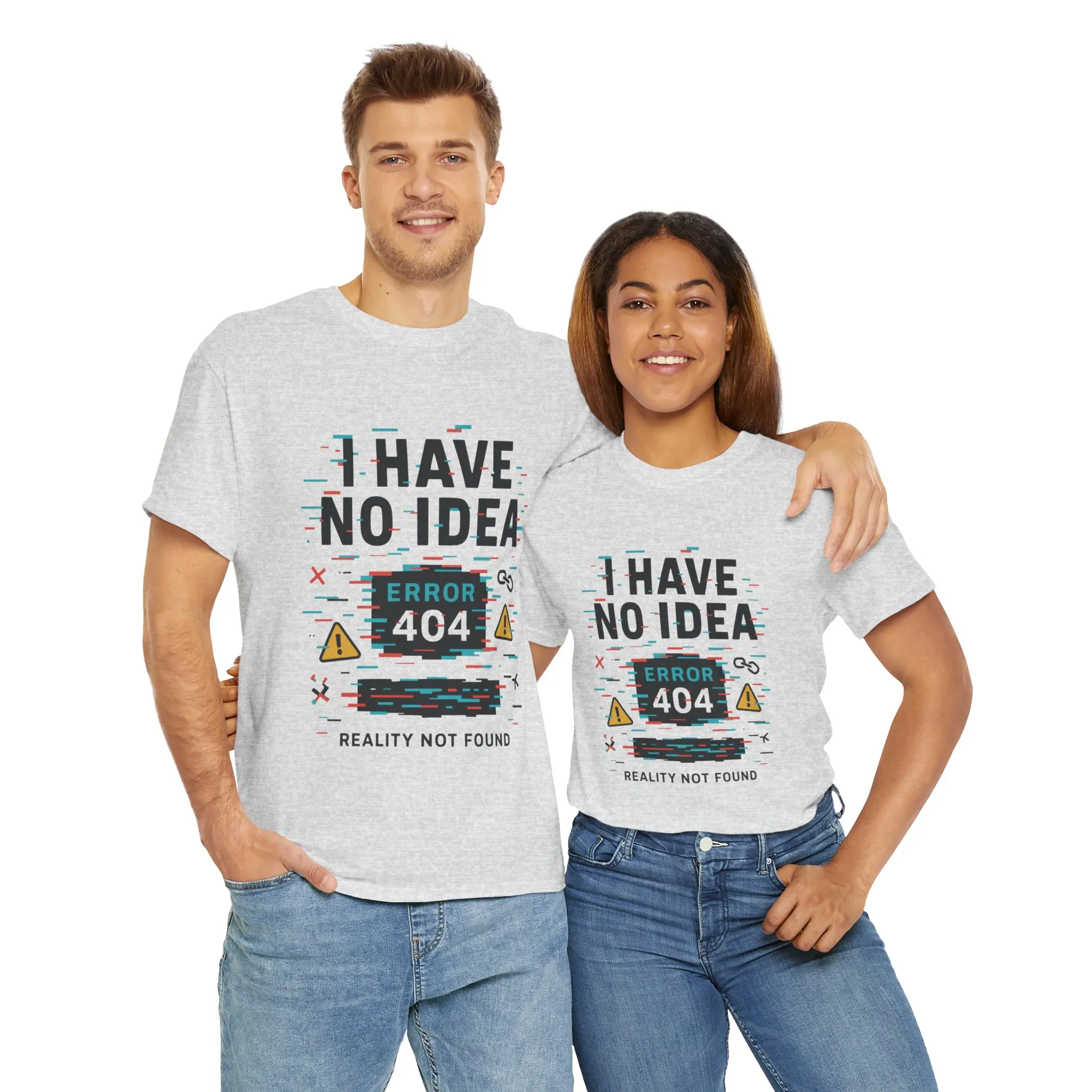 Funny Error 404 Unisex Heavy Cotton Tee, Graphic Tee, Humor Shirt, Gift for Tech Lovers, Casual Wear, Unique T-Shirt - Image 22