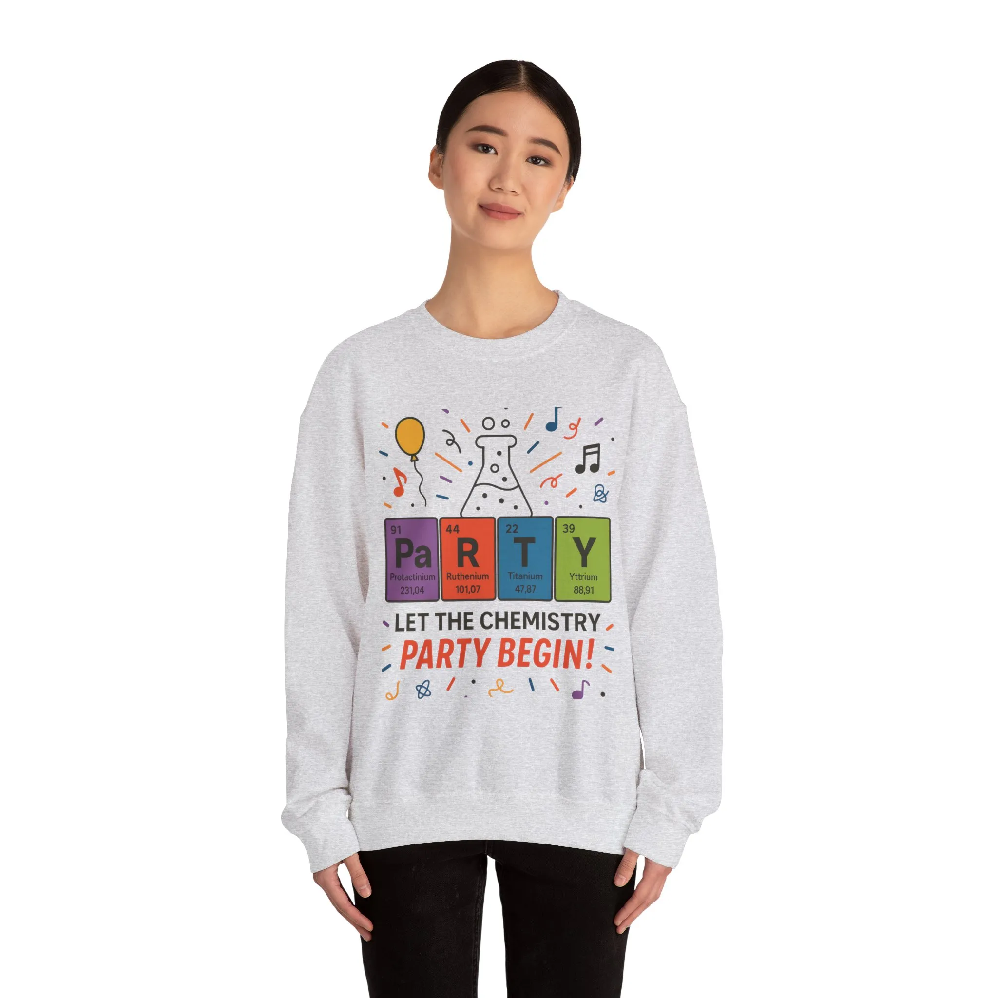 Party Chemistry Crewneck Sweatshirt, Chemistry Sweatshirt, Science Gift, Cute Crew Neck, Birthday Sweatshirt, Unisex Pullover - Image 6