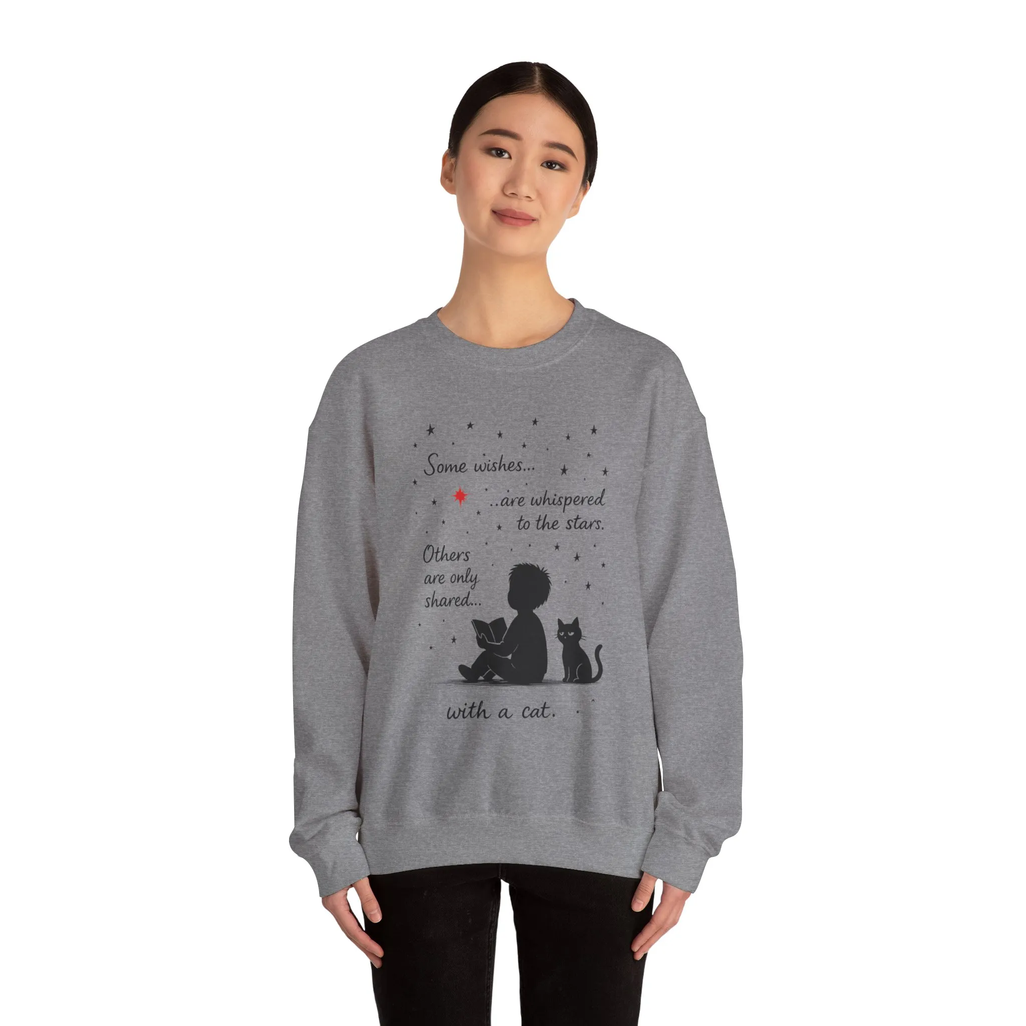 Cozy Cat-Inspired Crewneck Sweatshirt - Literary Lover Gift, Womens Layer, Cat Enthusiast Apparel, Thoughtful Gift for Cozy Nights - Image 17
