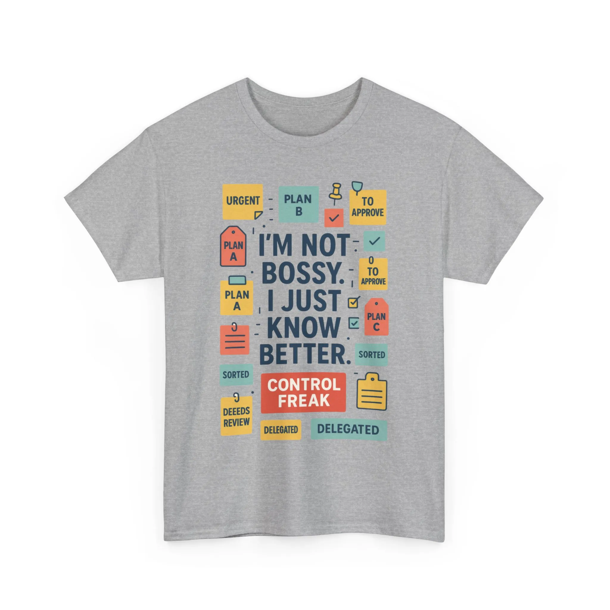 Funny Men's Control Freak T-Shirt, Perfect for Bossy Friends, Gift for Leaders, Fun Office Humor, Sarcastic Productivity Tee for Him - Image 10