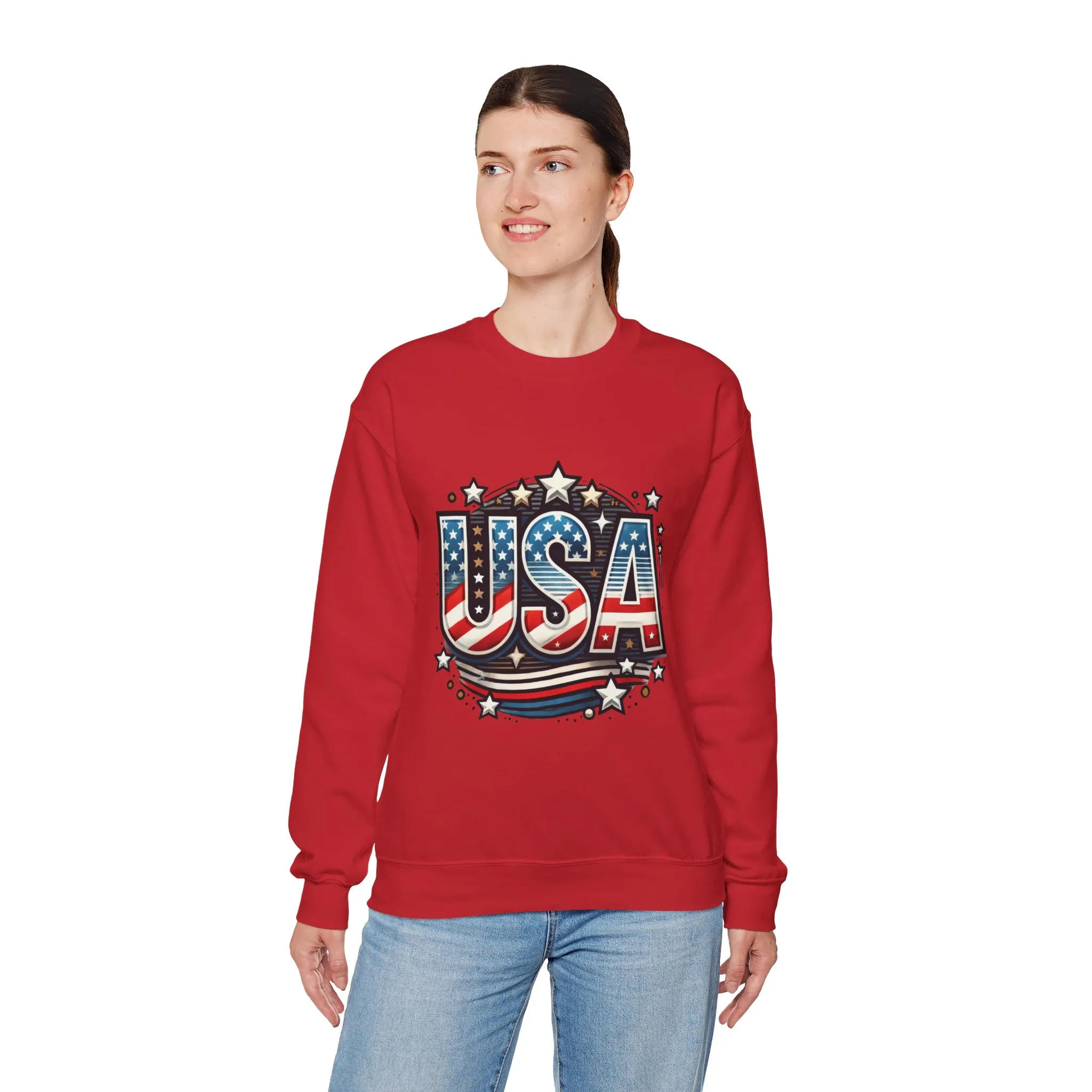 USA Pride Crewneck Sweatshirt, Comfortable Unisex Top, Great for Fourth of July, Independence Day, Everyday Wear, Cozy Gift - Image 32