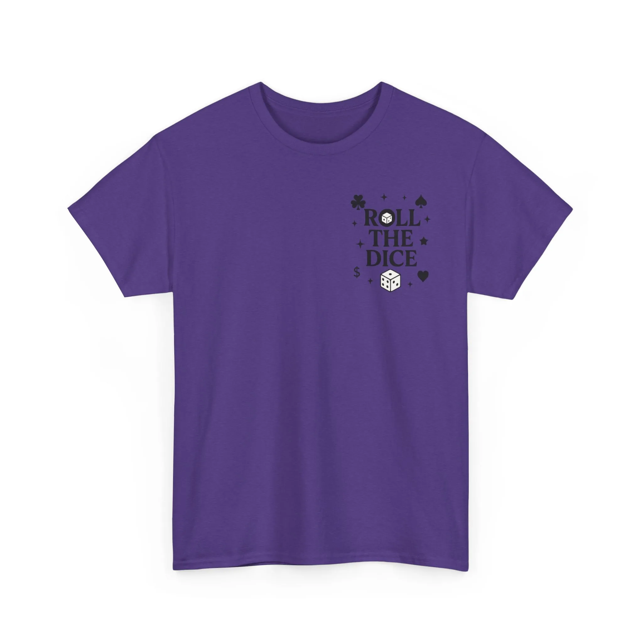 Front & Back Print unisex T-Shirt, Roll the Dice Tee for Men, Vintage Gambling Shirt, Casino Gift, Poker Gift, Card Games Gift, Queen of Luck - Image 32