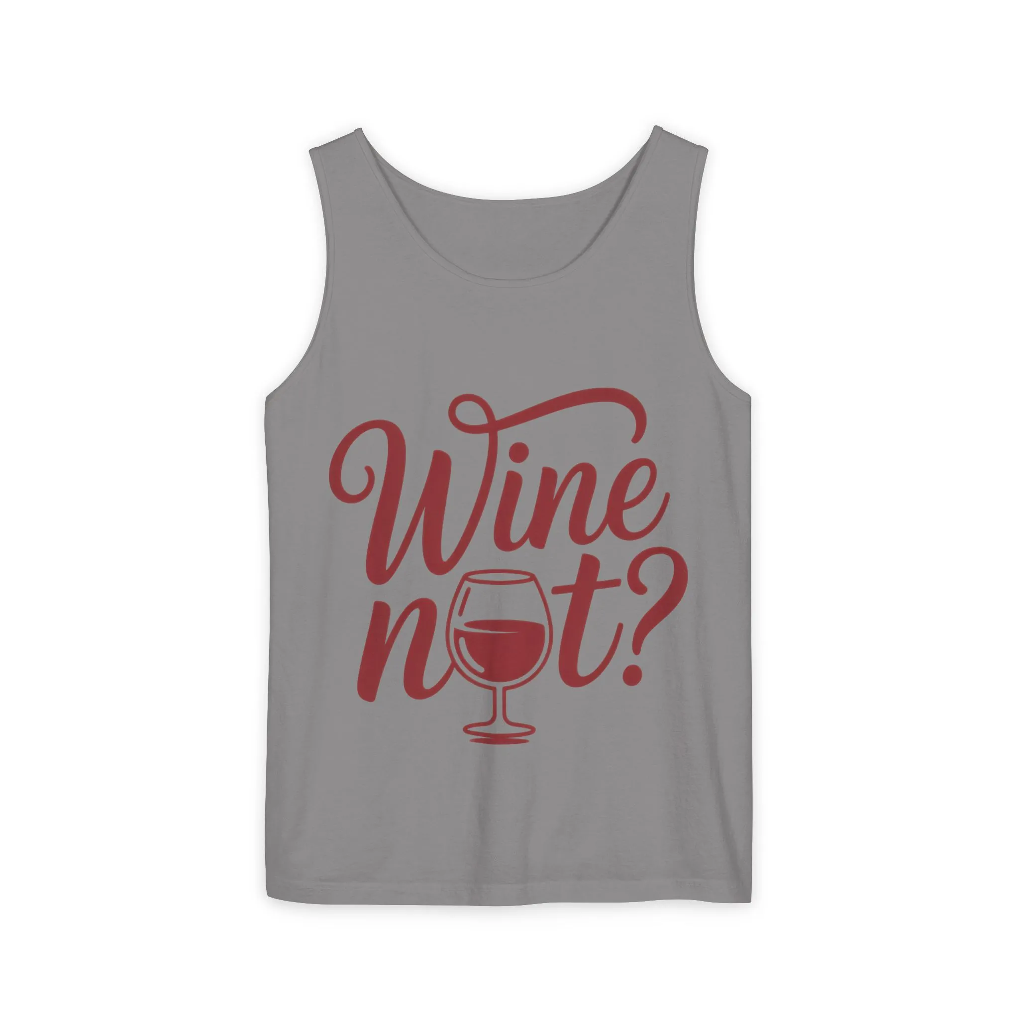 Unisex Garment Tank Top, Wine Not? Tank Top - Perfect for Summer Parties, Wine Lovers, Gifts, Casual Wear, or Vacations - Image 38