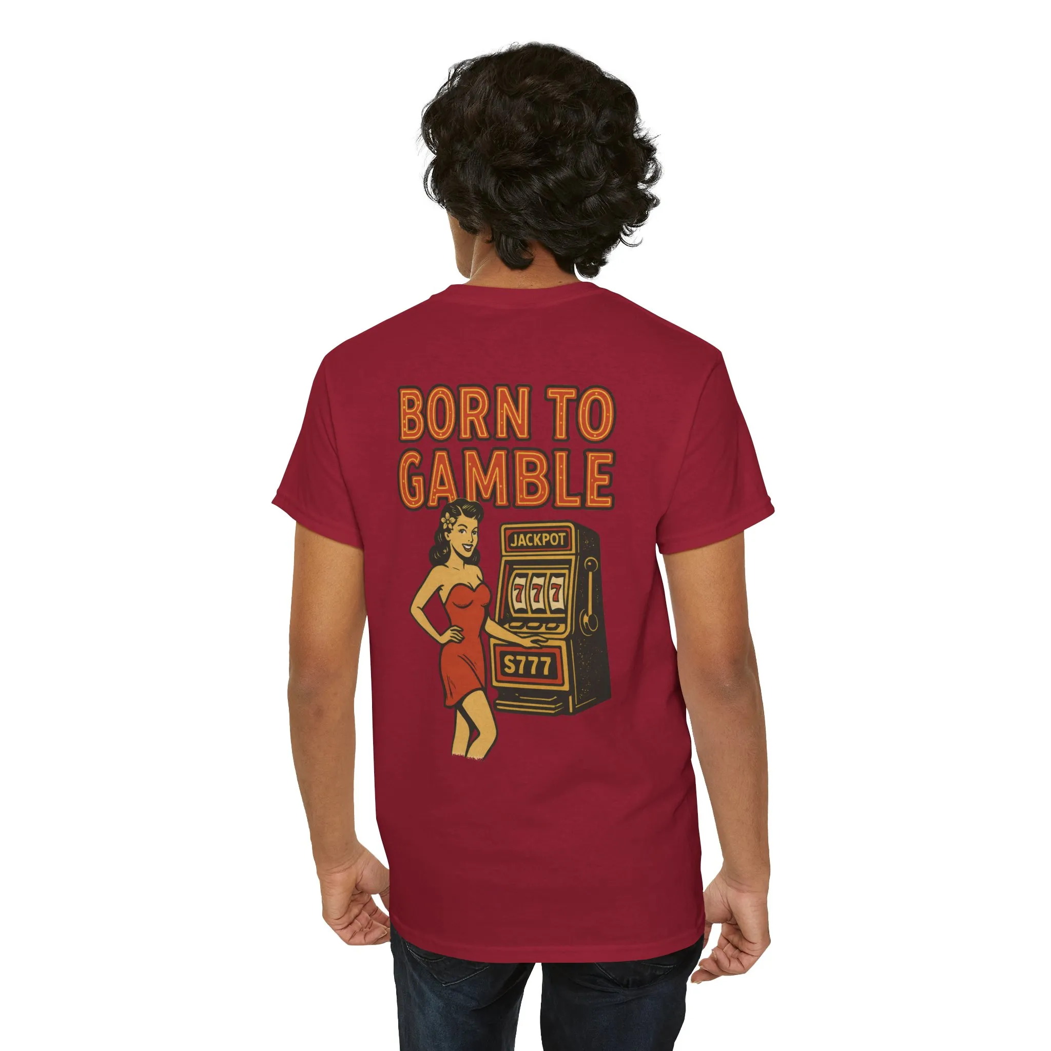 Lucky Hand Unisex Heavy Cotton Tee, Casino T-Shirt, Gambler Gift, Gambling Humor Tee, Playful Gaming Apparel, Lucky Shirt, Slot Machine Tee - Image 46