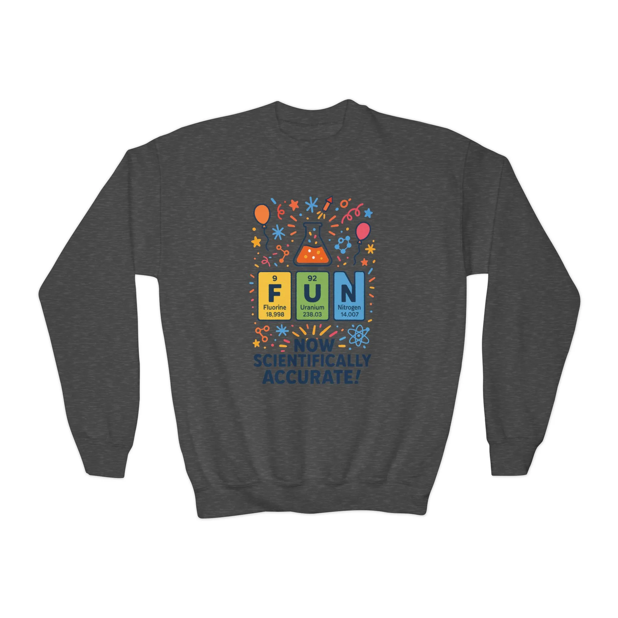 Youth Science Fun Sweatshirt, Perfect for STEM Lovers, Birthday Gift, Cozy Classroom Wear, Youth Crewneck - Image 7
