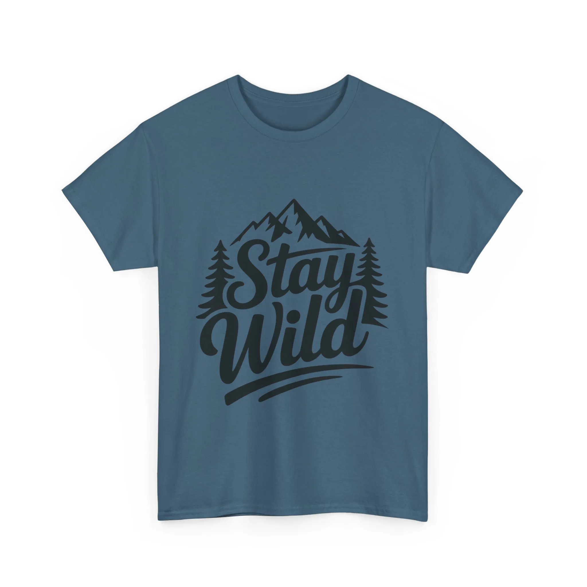 Stay Wild Adventure Tee, Unisex Heavy Cotton Tee for Nature Lovers, Camping, Hiking, Gifts for Outdoorsy Friends, Nature Graphic Tee - Image 25