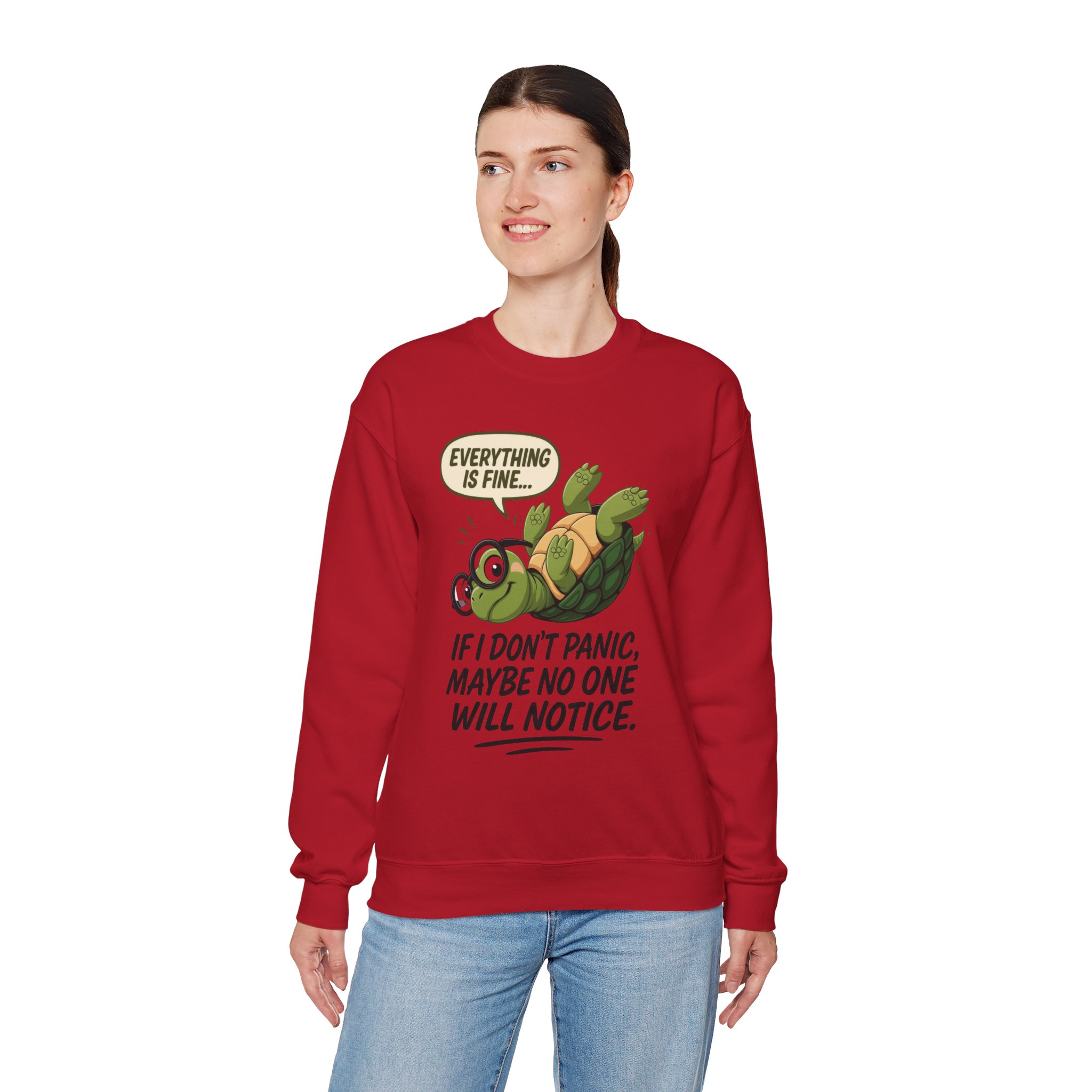 Casual Humor Unisex Sweatshirt, Perfect Gift for Anxiety Relief, Social Anxiety Joke, Quirky Graphic Sweatshirt, Introvert Humor Gift - Image 42