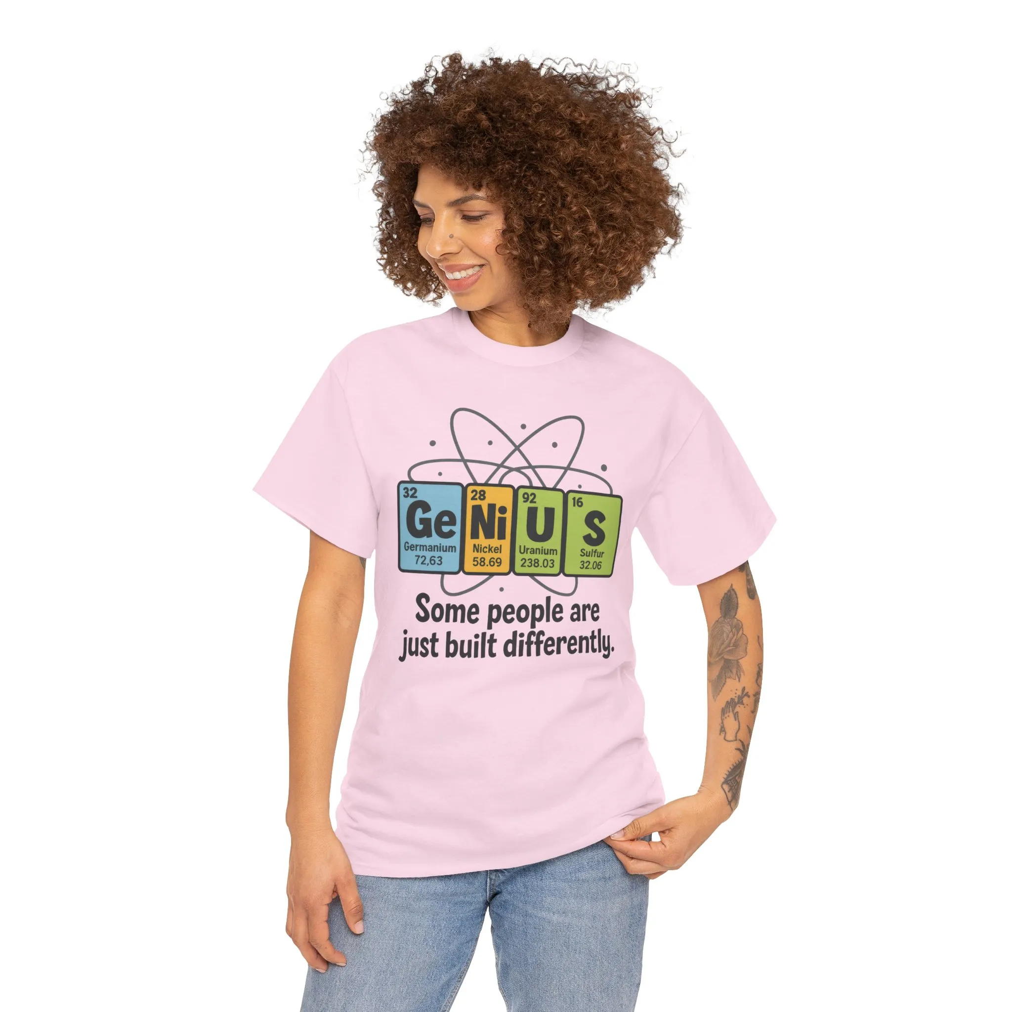 Funny Womens Genius T-Shirt, Periodic Table Nerd Shirt, Science Humor Tee, Gift for Nerds, Science Lovers Gift, Genius Science Tee - Image 29