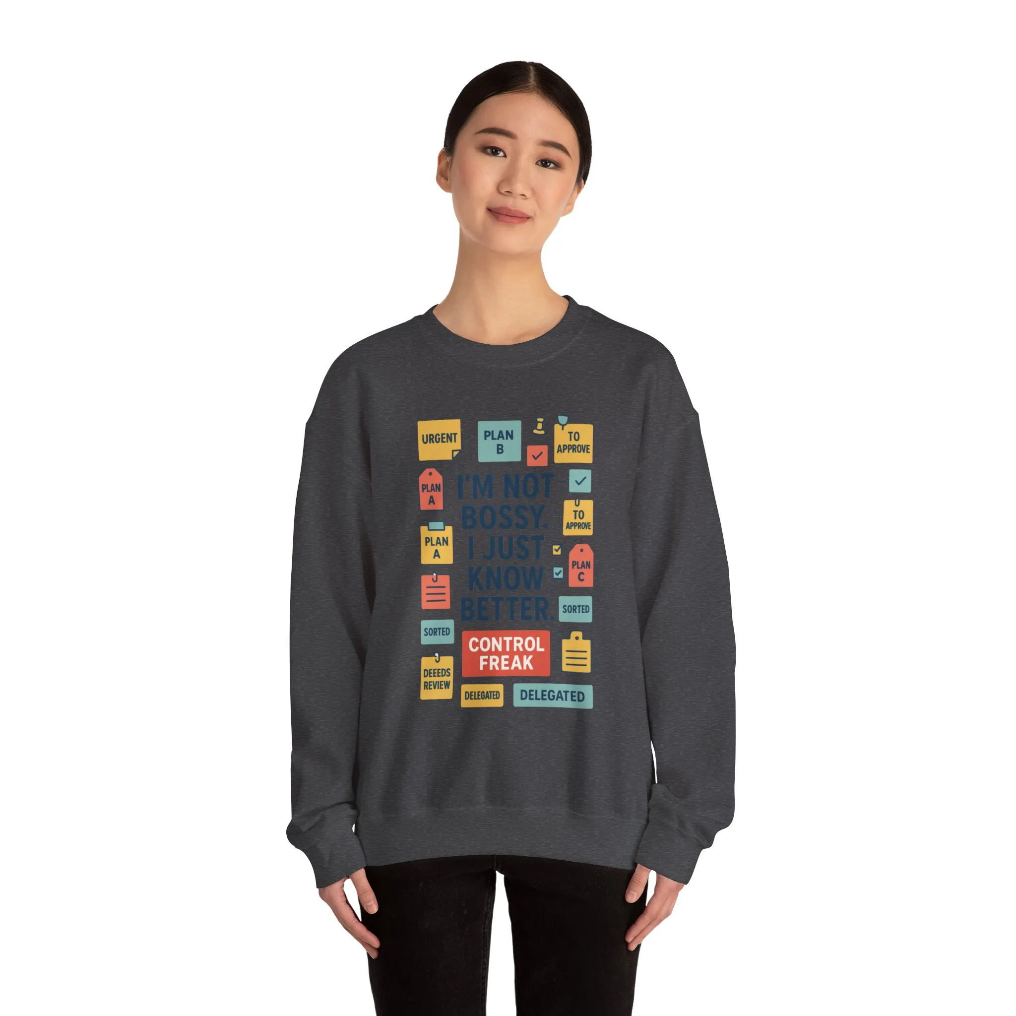 Funny Womens Control Freak Sweatshirt, Bold Sarcastic Quote Pullover, Ideal Gift for Bossy Friends, Funny Womens Sweatshirt - Image 17