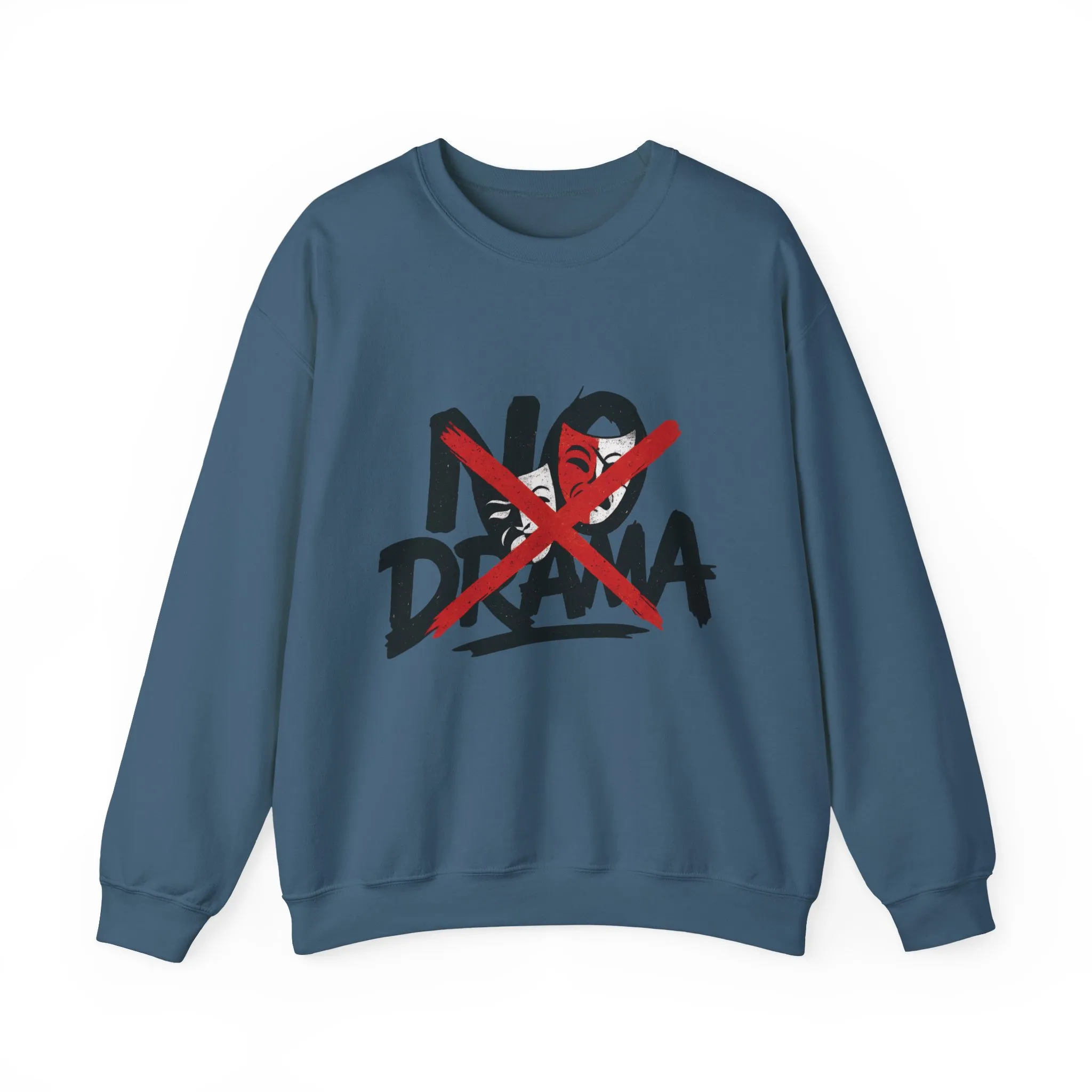 No Drama Crewneck Womens Sweatshirt, Cozy Sweatshirt, Relaxed Fit Pullover, Casual Gift for Friends, Everyday Comfort Apparel - Image 10