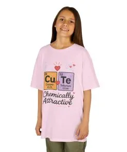Cute Science Kids TeeT-Shirt, Periodic Table Tee, Funny Nerdy Gift for Young Girl, Cute Chemistry Young Girl T-Shirt, Classroom Wear