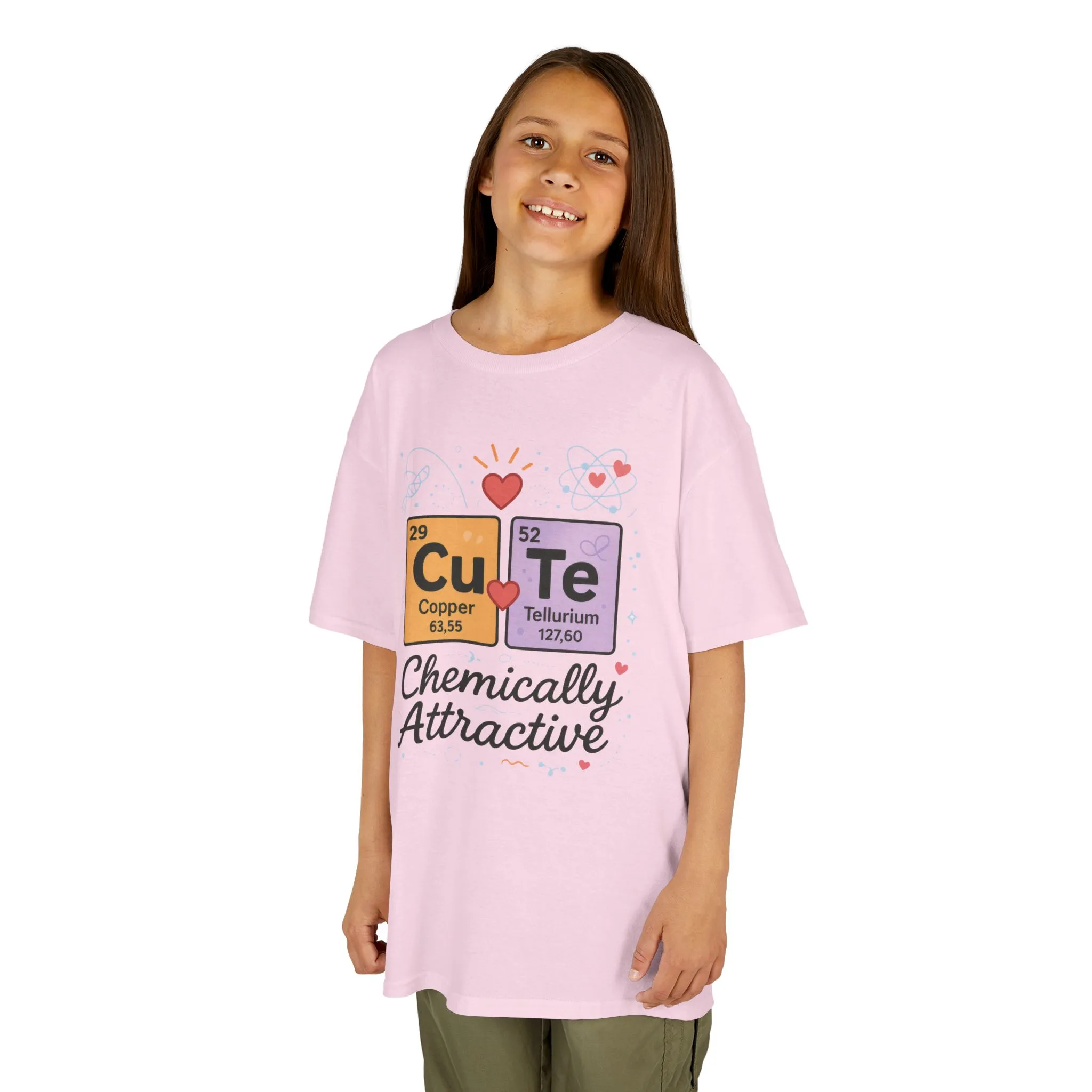 Cute Science Kids TeeT-Shirt, Periodic Table Tee, Funny Nerdy Gift for Young Girl, Cute Chemistry Young Girl T-Shirt, Classroom Wear