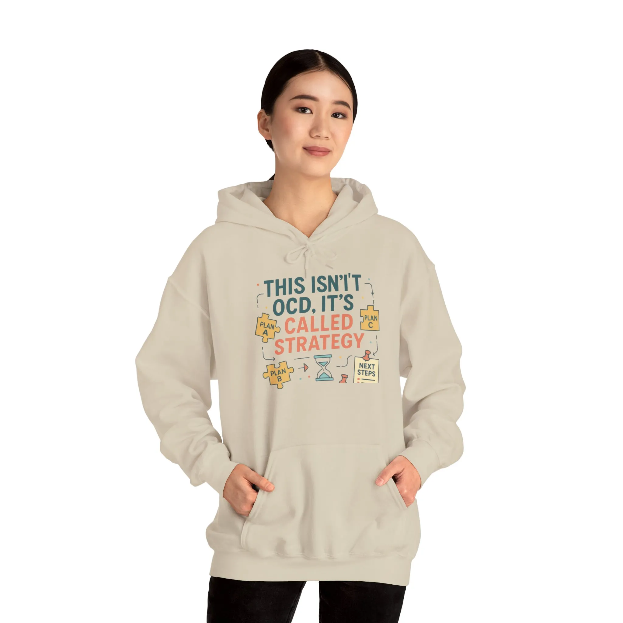 Strategic Humor Hoodie, Unisex Sweatshirt, Gift for Strategists, Funny Hoodie, Planner Gift, Cozy Stylish Sweatshirt, Relaxed Fit Hoody - Image 11