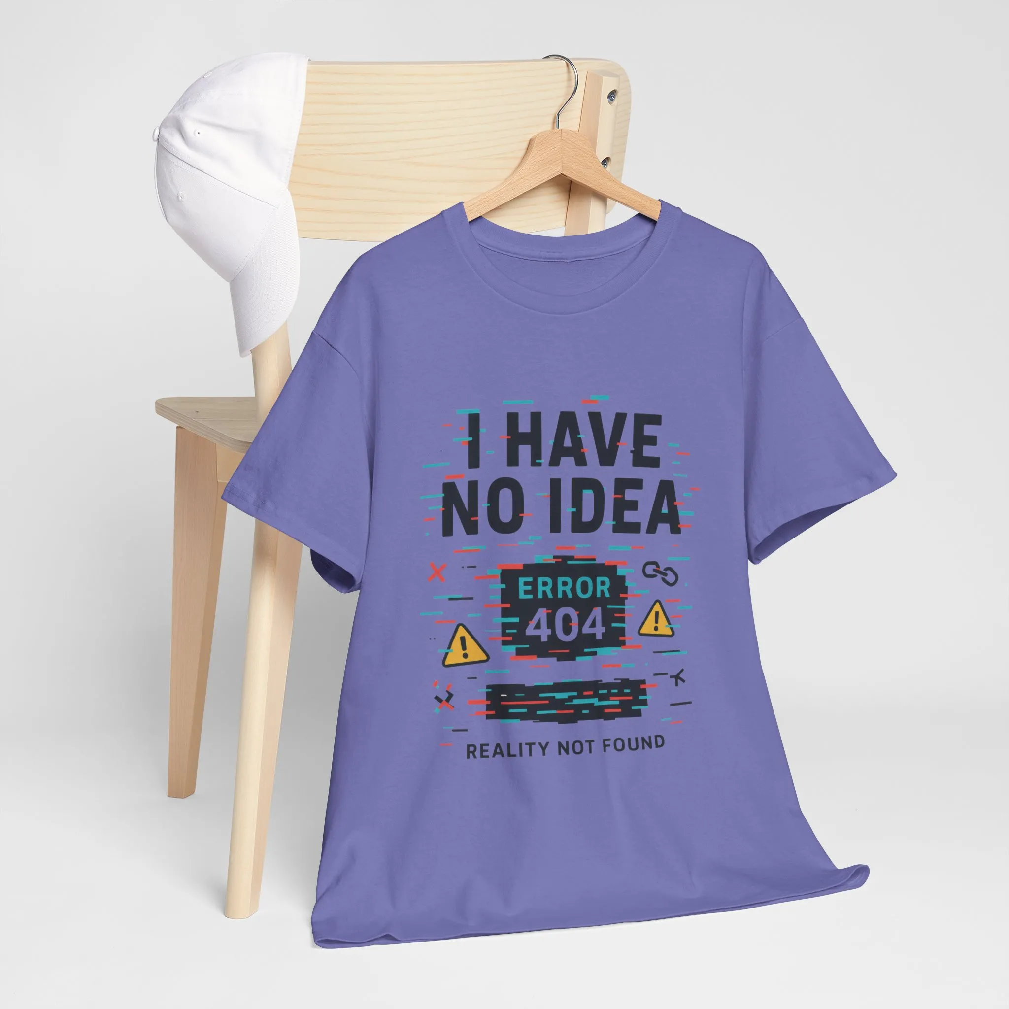 Funny Error 404 Unisex Heavy Cotton Tee, Graphic Tee, Humor Shirt, Gift for Tech Lovers, Casual Wear, Unique T-Shirt - Image 15