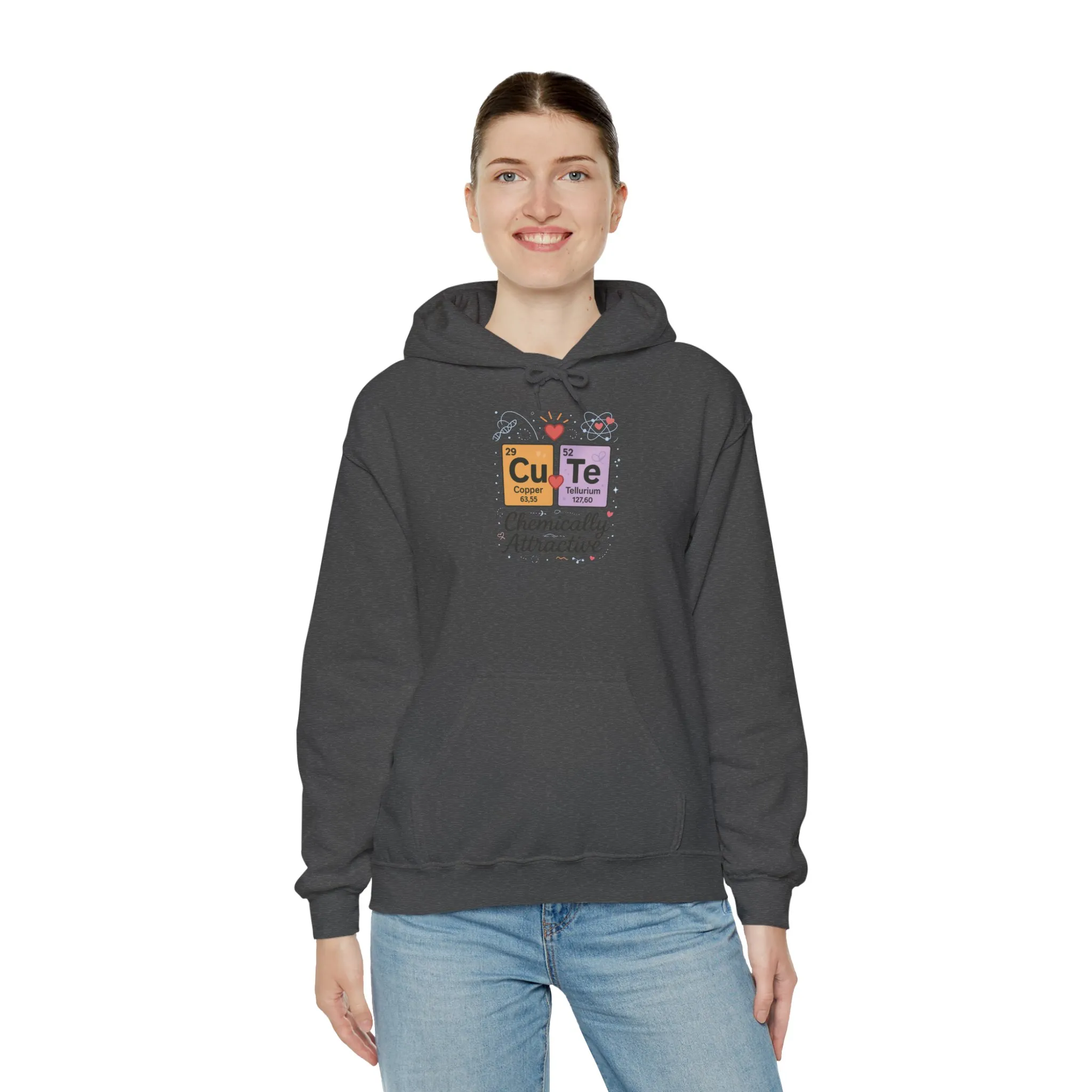 Cute Chemistry Hoodie for Women, CuTe Periodic Table Sweatshirt, Chemically Attractive Science Gift for Her, Great for Birthdays & Holidays - Image 8