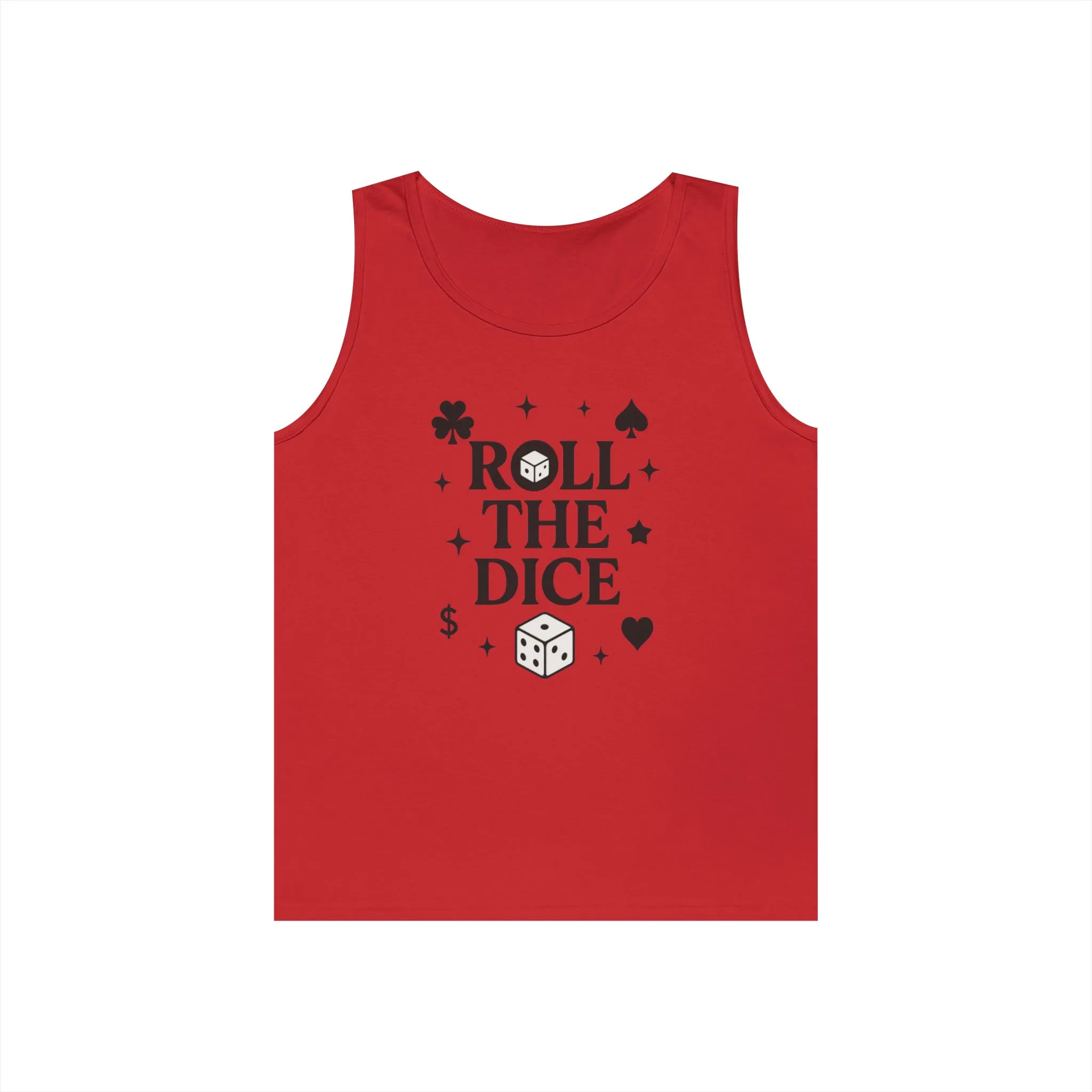 Playful Dice Tank Top, Mens Heavy Cotton Gaming Apparel, Casual Wear, Party Outfit, GYM Lover Gift, Summer Essential - Image 16