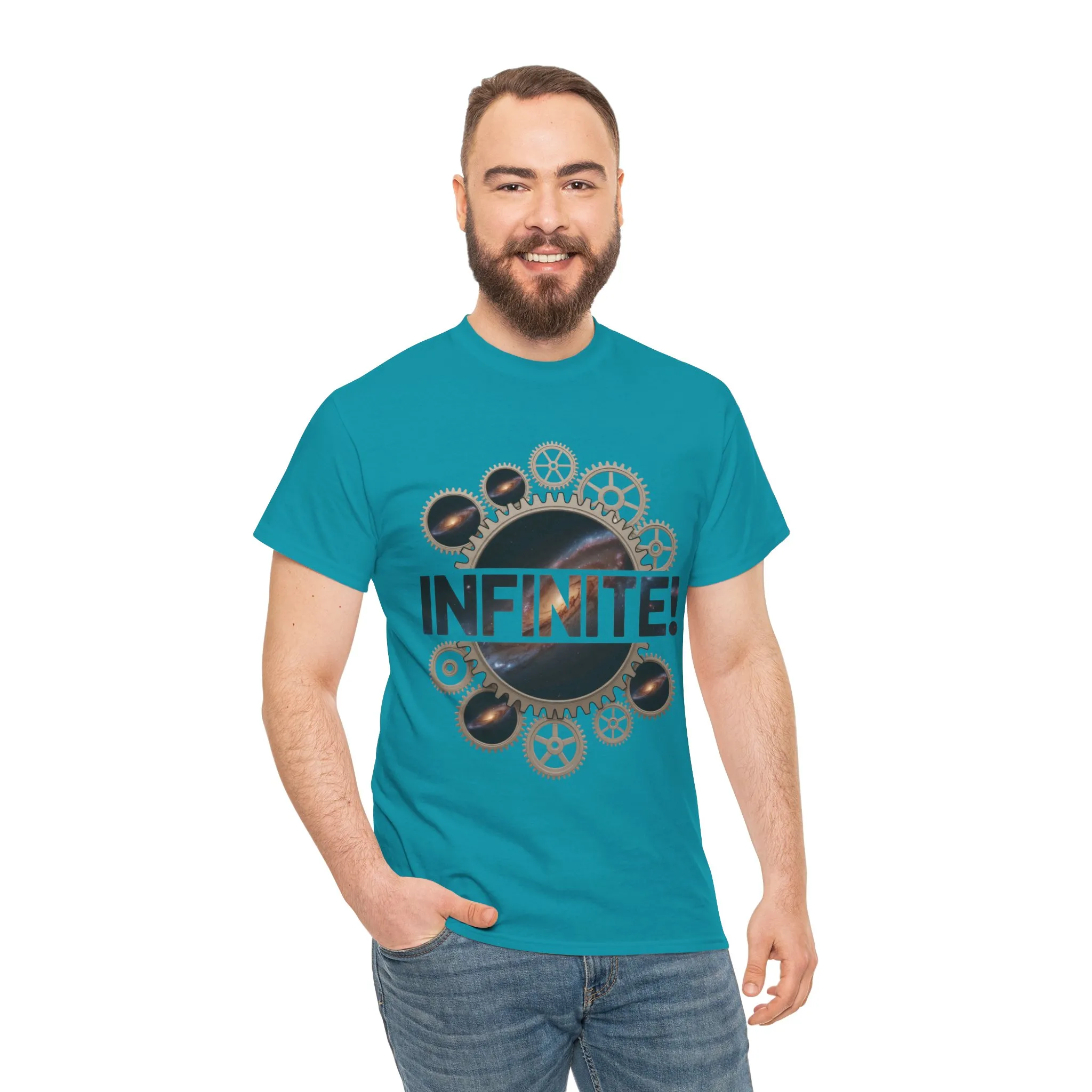 Steampunk Space Gears T-Shirt, Unisex Infinite Universe Graphic Tee, Cosmic Mechanical Design Tee for Sci-Fi & Engineering Lovers - Image 17