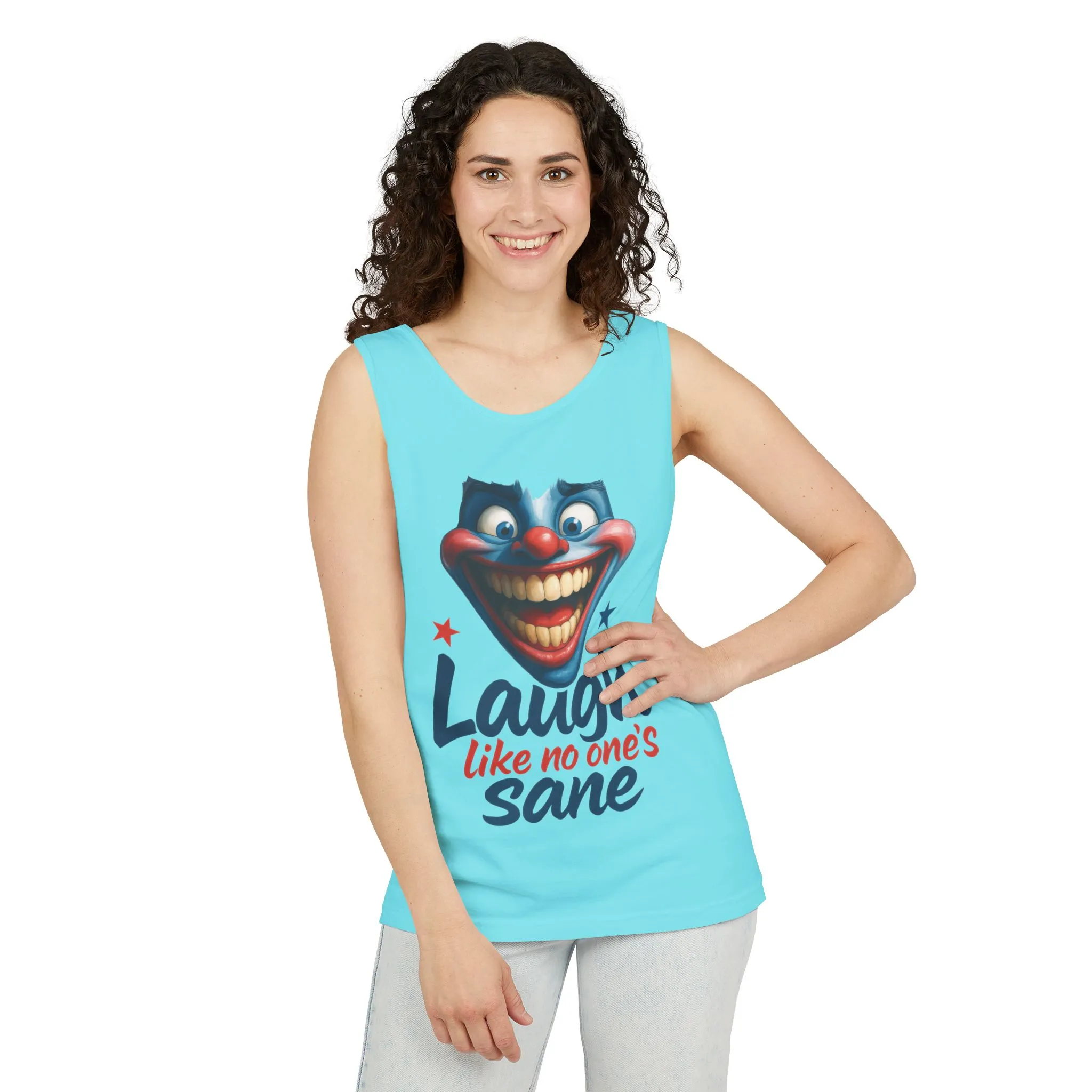 Laugh Out Loud Unisex Tank Top, Funny Graphic Top, Humor Shirt, Summer Apparel, Gift for Clowns, Party Wear - Image 15