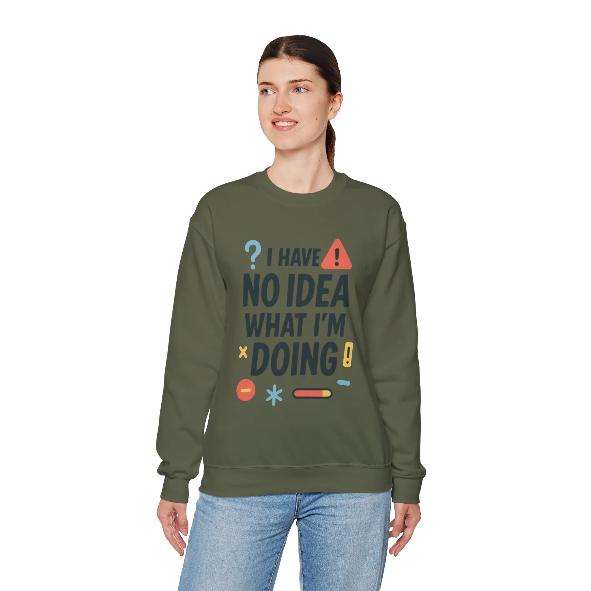 Funny Womens Crewneck Sweatshirt, I Have No Idea What Im Doing, Chaotic Mood Sarcastic Sweatshirt for Her, Humor Hoodie, Cute Chaos - Image 30