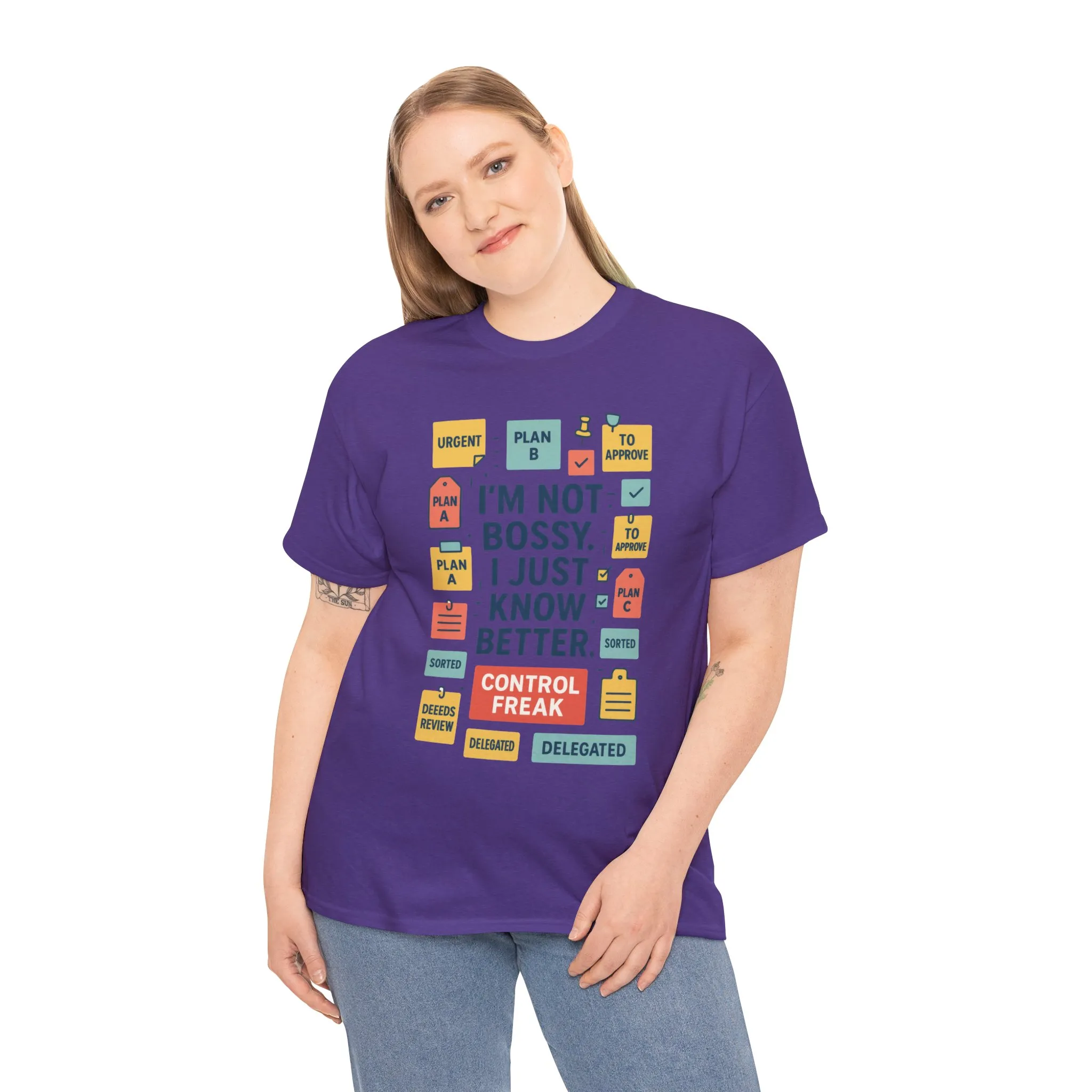 Funny Women's Control Freak T-Shirt, Bold Sarcastic Tee for Her, Funny Women's Cotton T-Shirt for Bossy Friends, Gifts, Self-Expression - Image 35