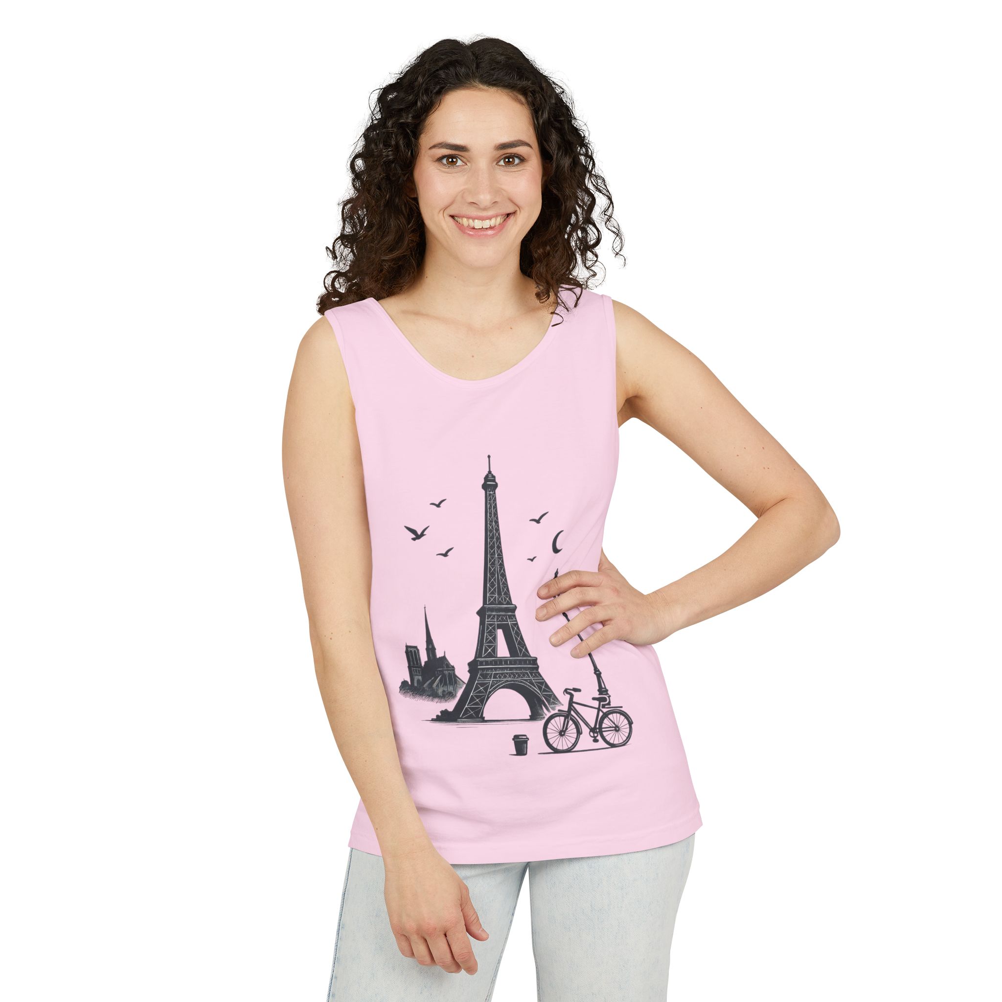 Parisian Dreams Tank Top, Unisex Summer Wear, Graphic Tee, Travel Inspired Apparel, Vacation Outfit, Casual Tank for All Occasions - Image 32