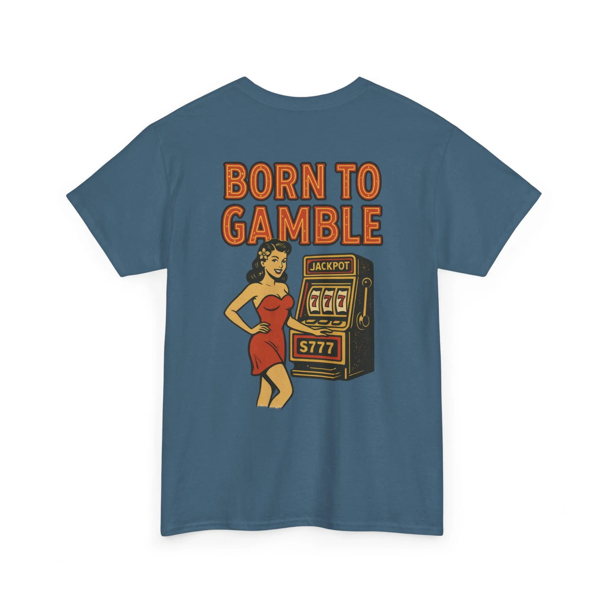 Lucky Hand Unisex Heavy Cotton Tee, Casino T-Shirt, Gambler Gift, Gambling Humor Tee, Playful Gaming Apparel, Lucky Shirt, Slot Machine Tee - Image 18