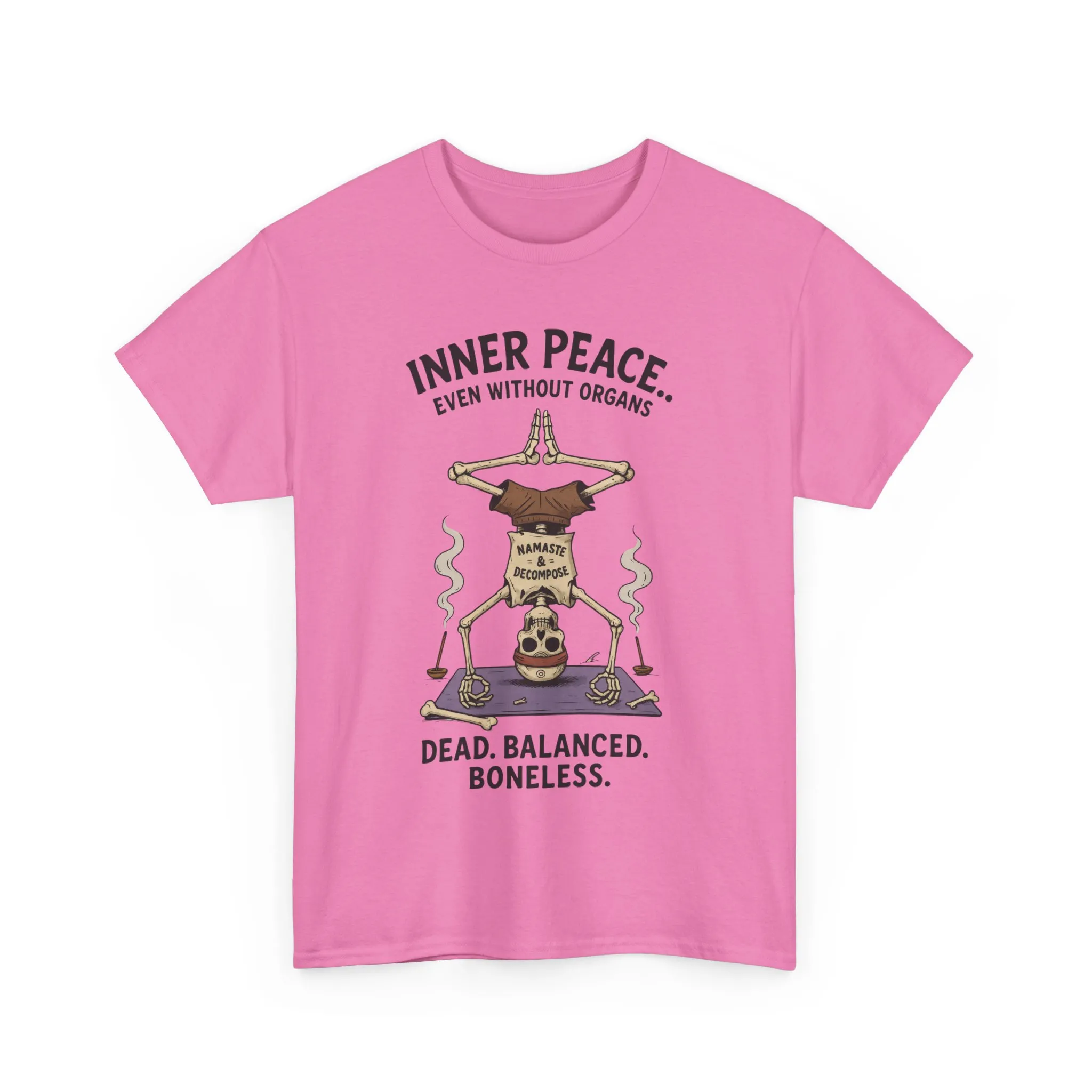 Inner Peace Skeleton Yoga Unisex Tee, Dark Humor Meditation Shirt, Gift for Mindfulness Lovers, Yoga Shirt, Peaceful Vibes - Image 34
