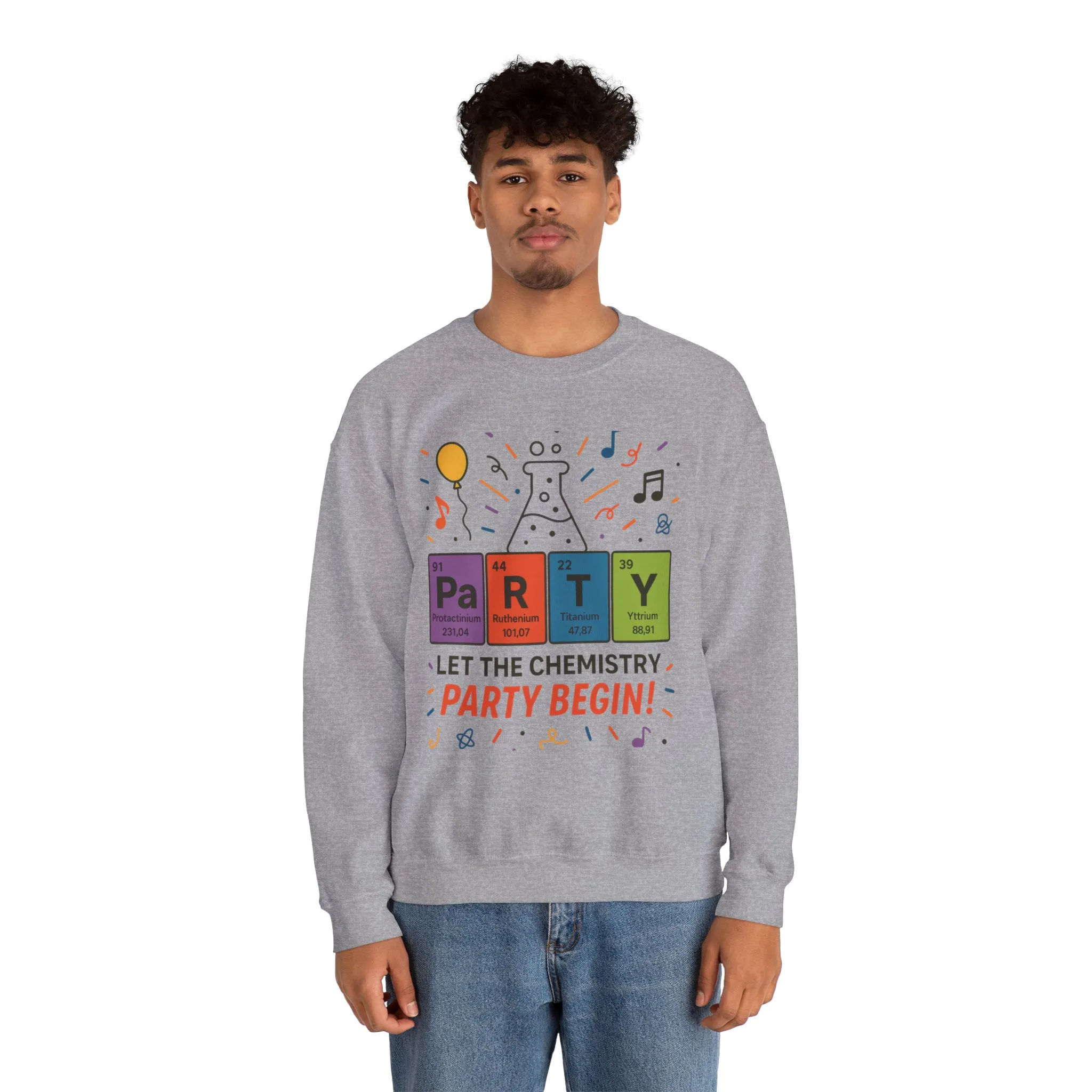 Party Chemistry Crewneck Sweatshirt, Chemistry Sweatshirt, Science Gift, Cute Crew Neck, Birthday Sweatshirt, Unisex Pullover - Image 11