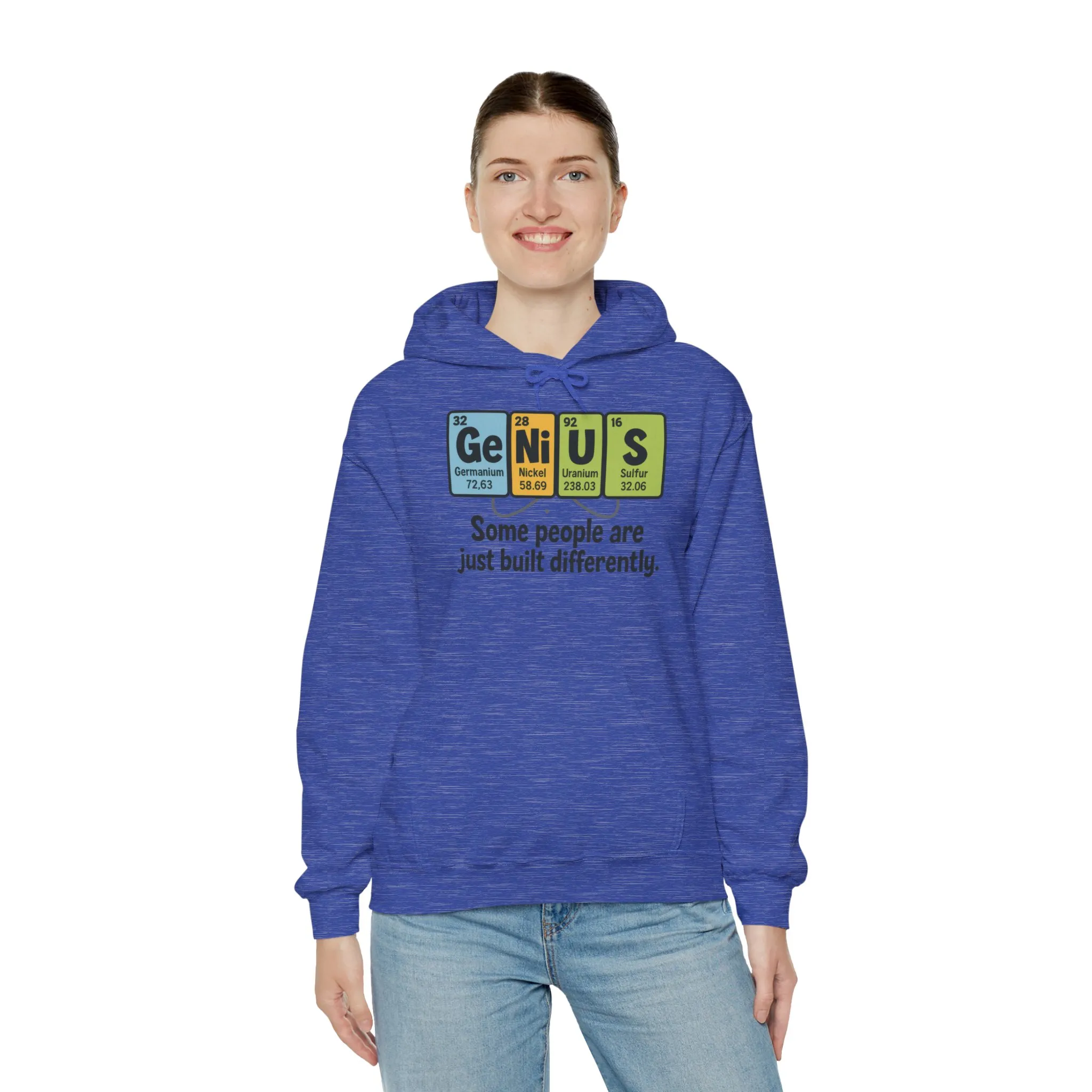 Funny Womens Genius Hoodie, Periodic Table Science Pullover, Nerdy Chemistry Sweatshirt for Her, Science Lover Apparel, Funny Chemistry Gift - Image 35
