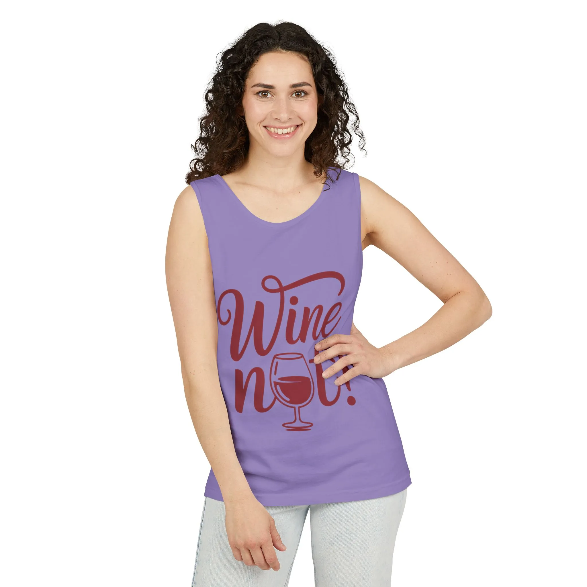 Unisex Garment Tank Top, Wine Not? Tank Top - Perfect for Summer Parties, Wine Lovers, Gifts, Casual Wear, or Vacations - Image 31