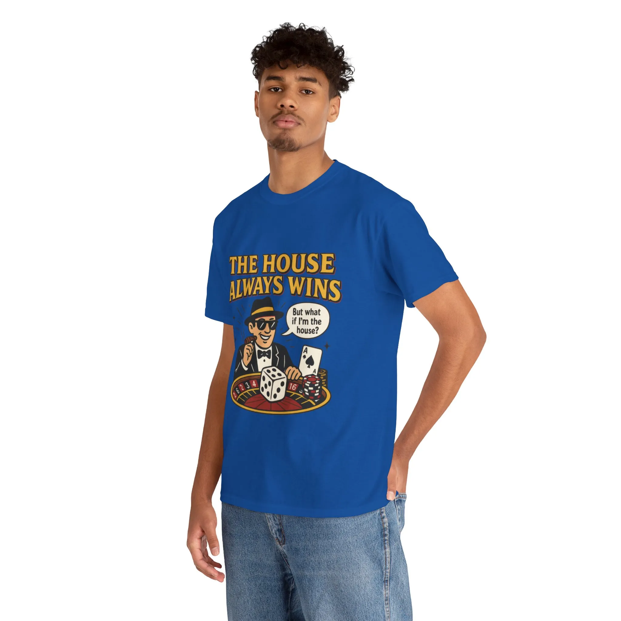 Vintage Casino Humor Unisex Tee, Funny Gambling Shirt, Gift for Gamblers, House Always Wins T-Shirt, Vegas Style Gift, Casino Quote Tee - Image 21