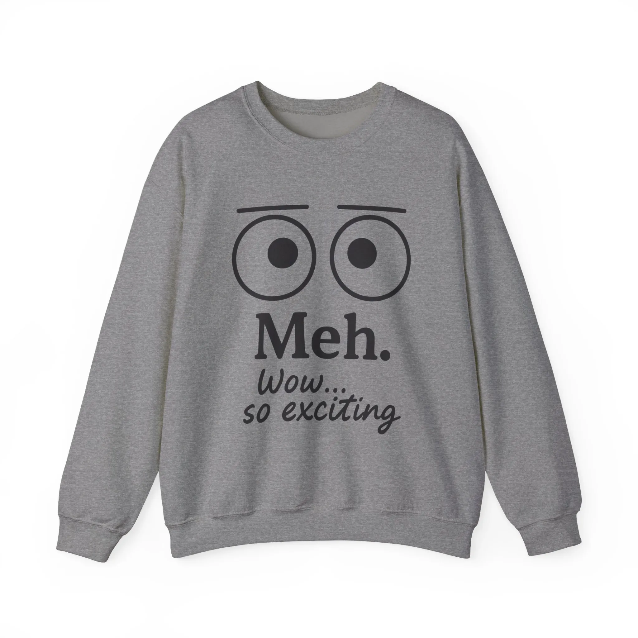 Meh Sweatshirt, Womens Funny Crewneck, Casual Gift for Friends, Comfy Everyday Wear, Sarcastic Apparel, Relaxed Style Clothing - Image 10