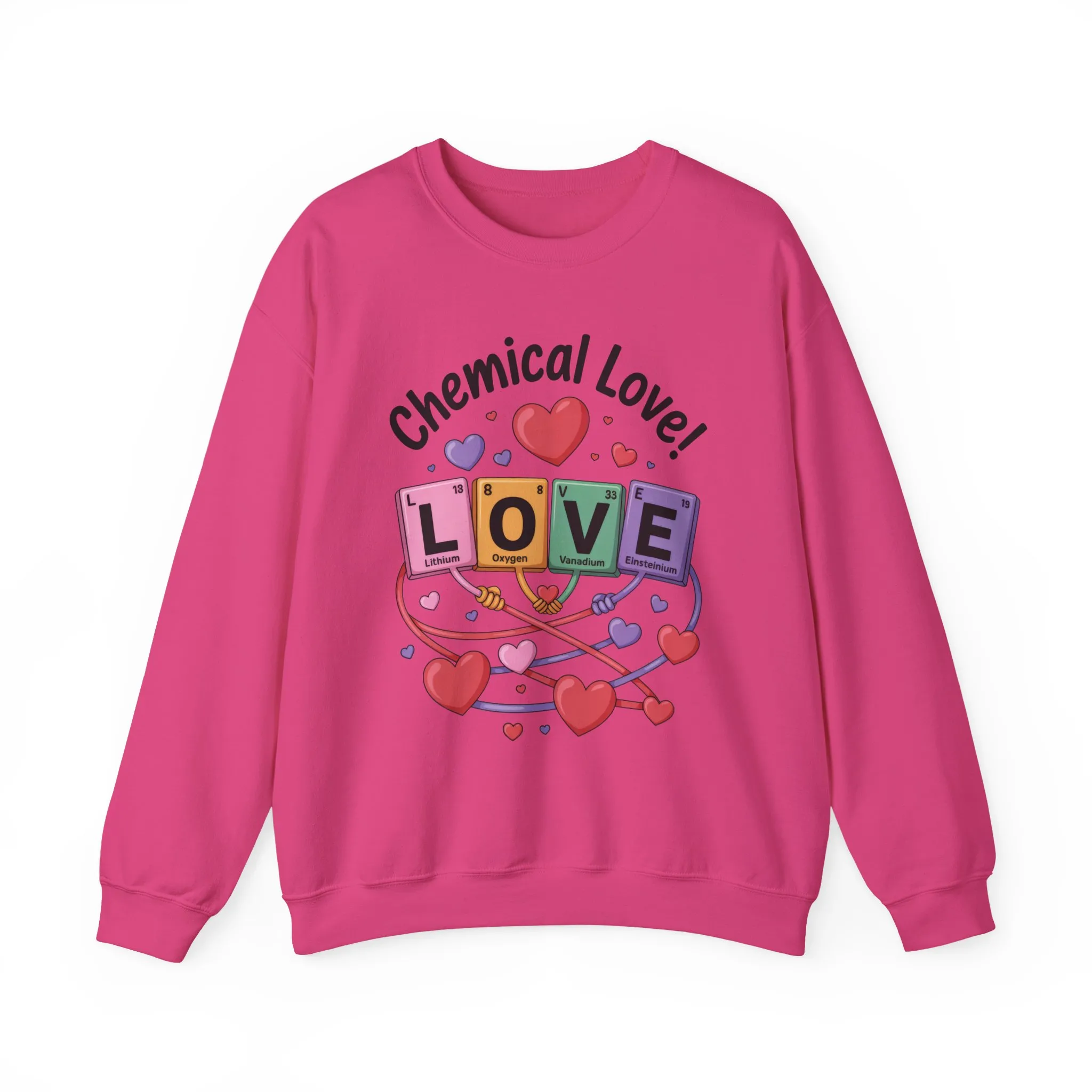 Chemical Love Women's Sweatshirt, Womens Crewneck, Cute Sweatshirt Gift, Valentines Day Pullover, Science Lovers Apparel, Relationship Humor - Image 25