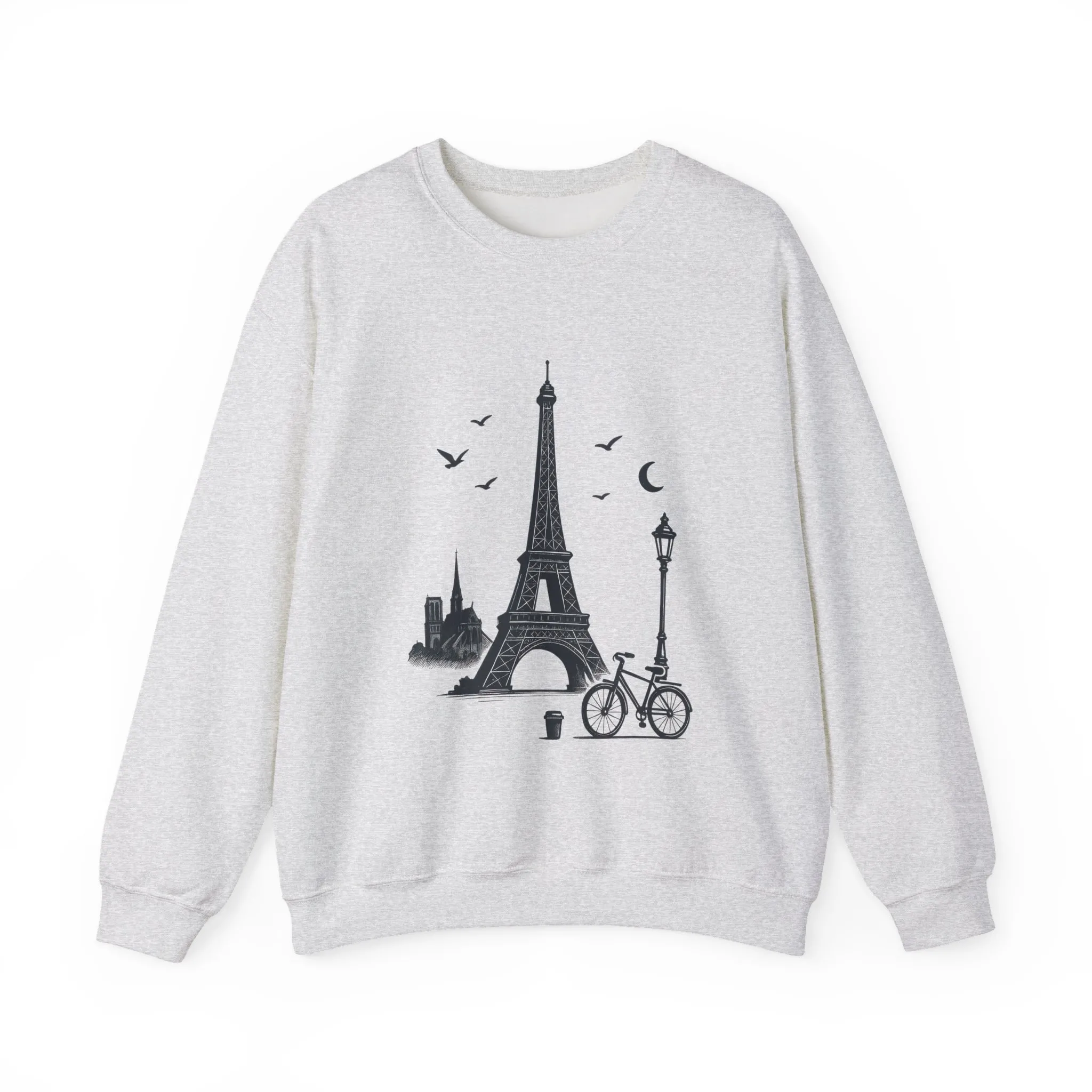 Vintage Parisian Crewneck Sweatshirt, Eiffel Tower Sweater, Cozy Travel Gift, Unisex Fashion, Casual Paris Sweatshirt