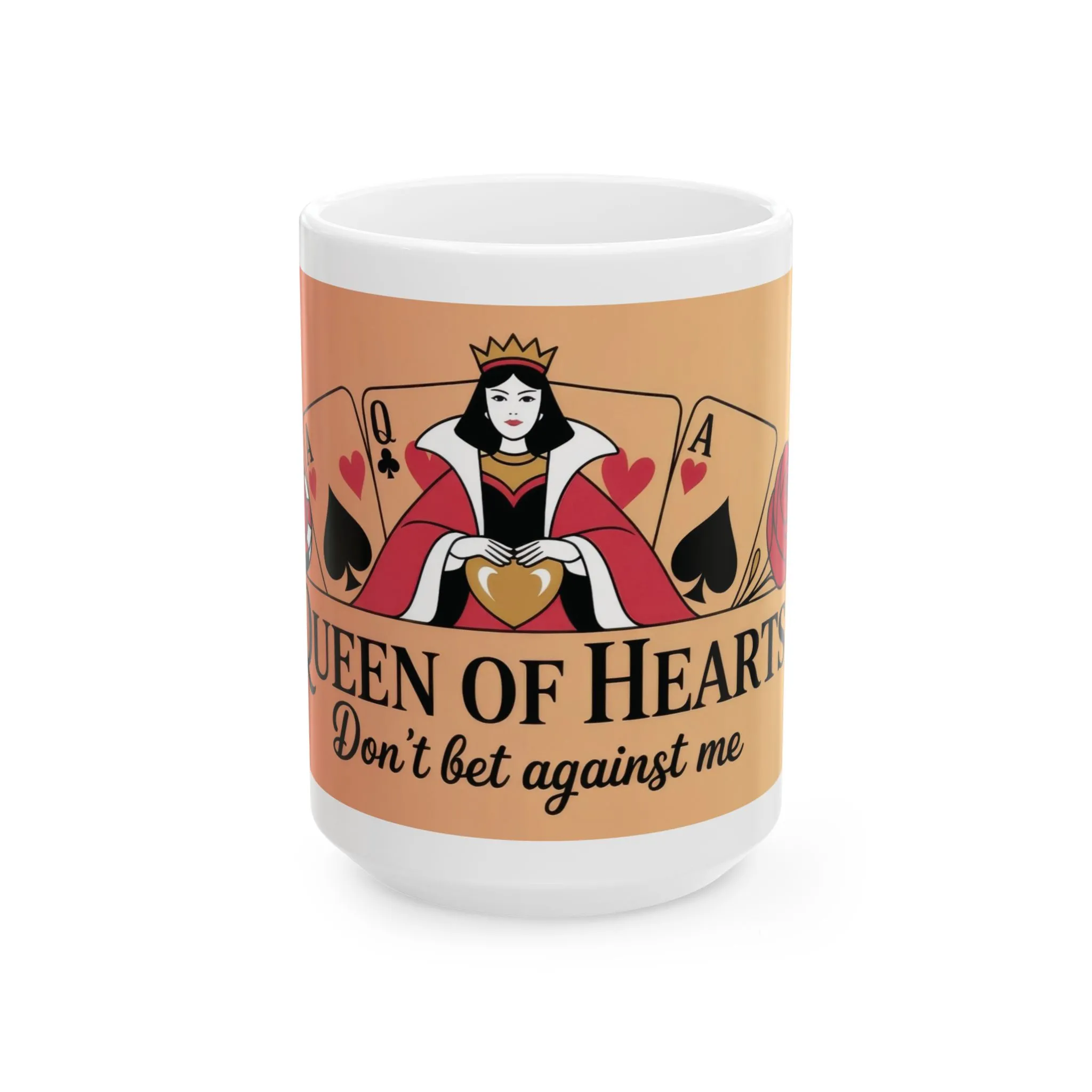 Queen of Hearts Mug, Dont Bet Against Me Quote, Gift for Gamblers, Fantasy Lover, Queen of Hearts Decor - Image 8