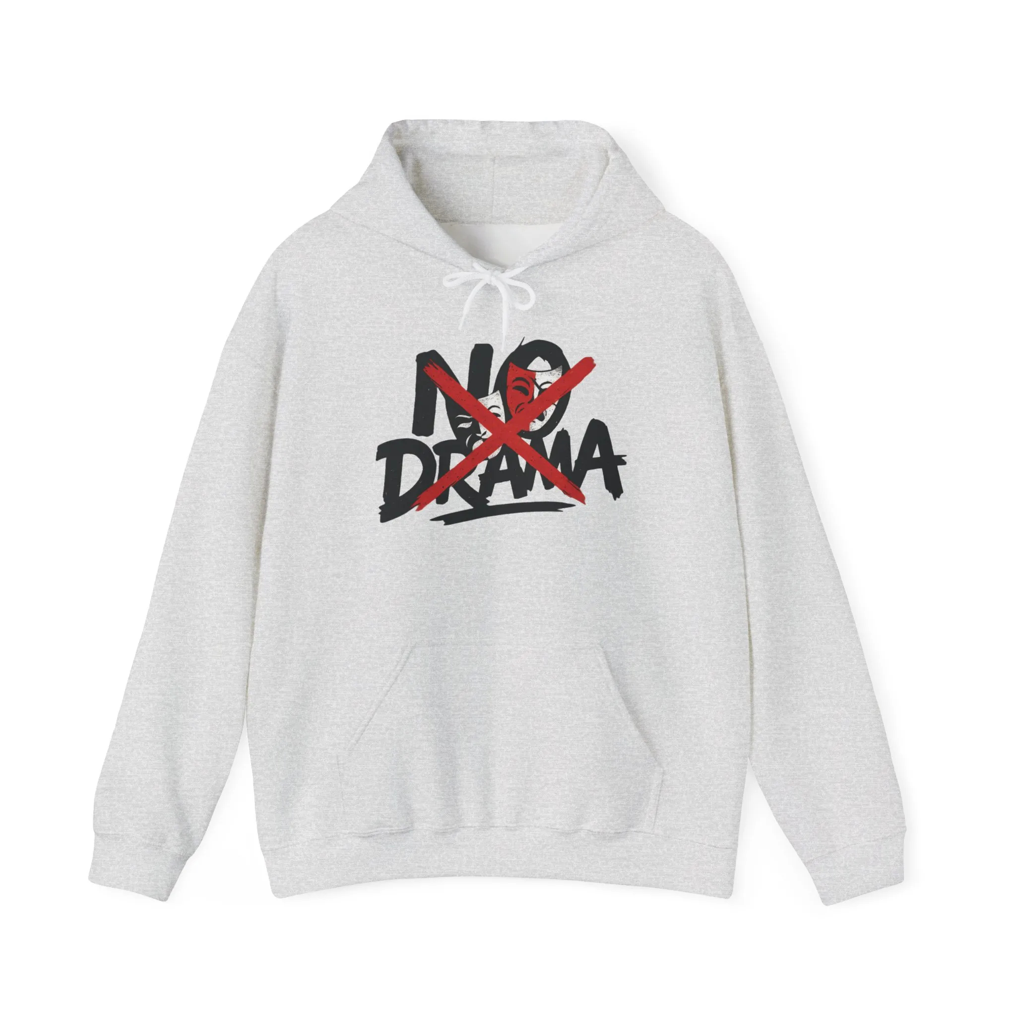 No Drama Womens Hooded Sweatshirt, Cozy Hoodie, Casual Gift, Relaxed Style, Everyday Wear, Funny Sweatshirt - Image 5