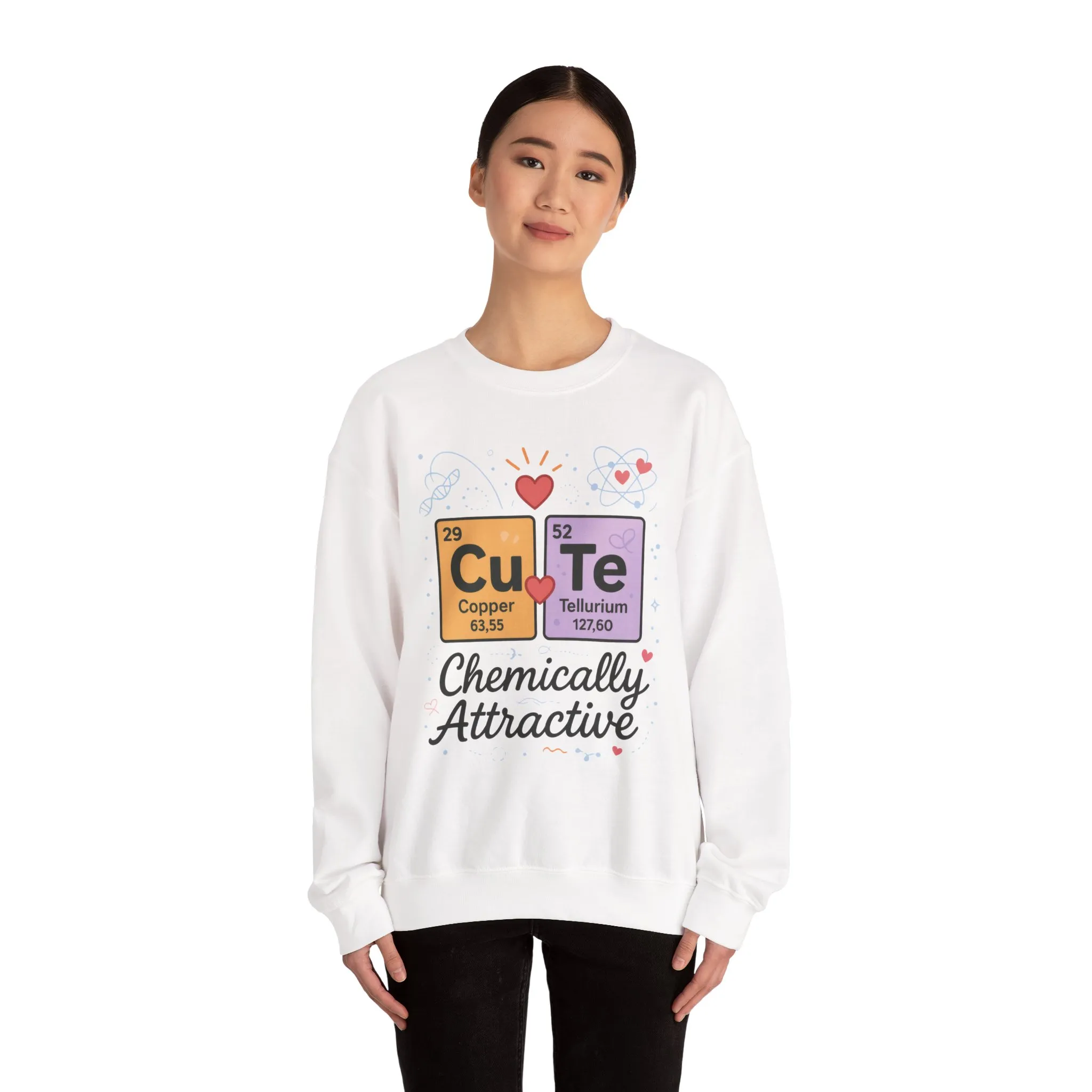 Cute Chemistry Sweatshirt for Women, Periodic Table Sweatshirt, Chemistry Gift for Her, Gift for Science Lovers, Valentine's Day Sweatshirt - Image 5
