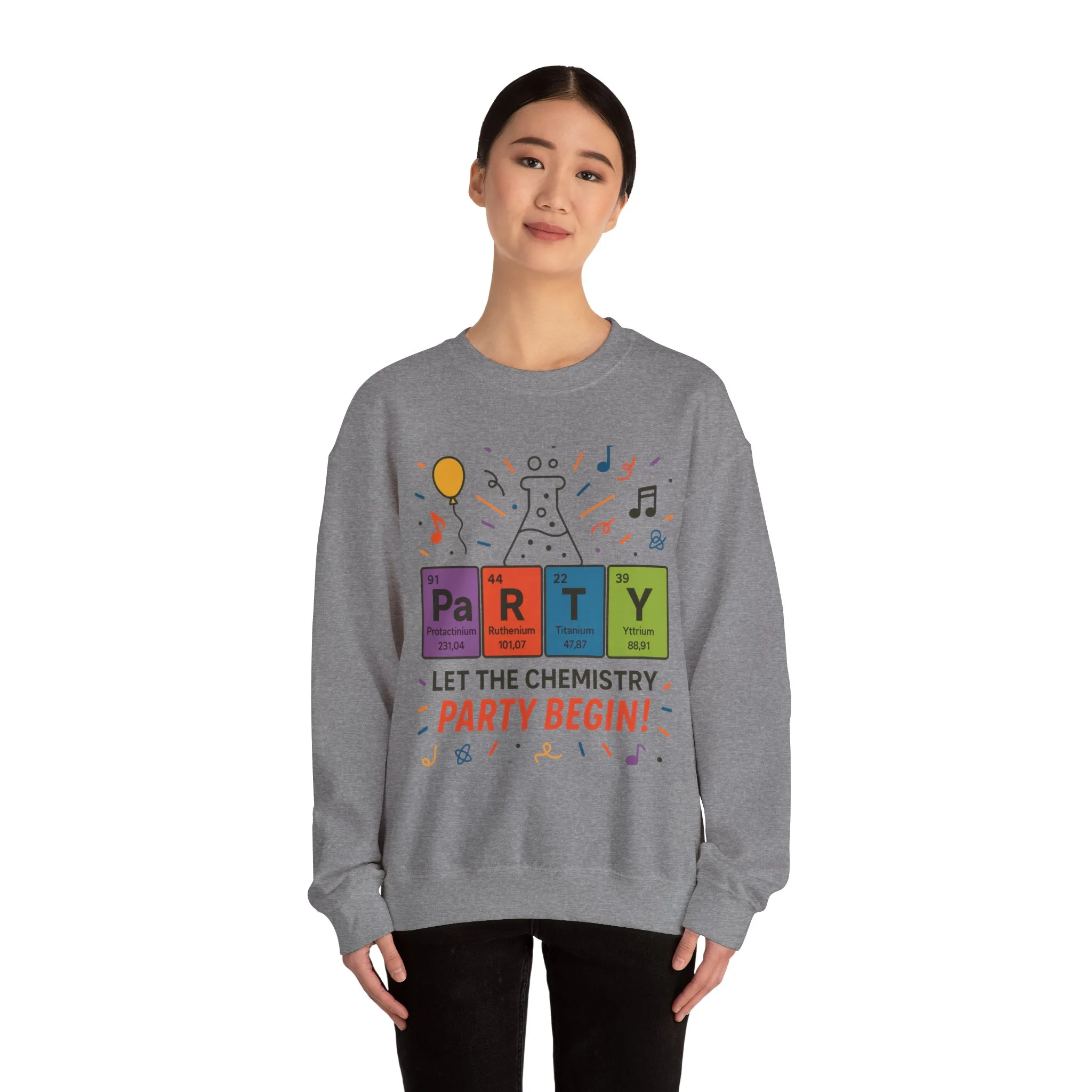 Party Chemistry Crewneck Sweatshirt, Chemistry Sweatshirt, Science Gift, Cute Crew Neck, Birthday Sweatshirt, Unisex Pullover - Image 14