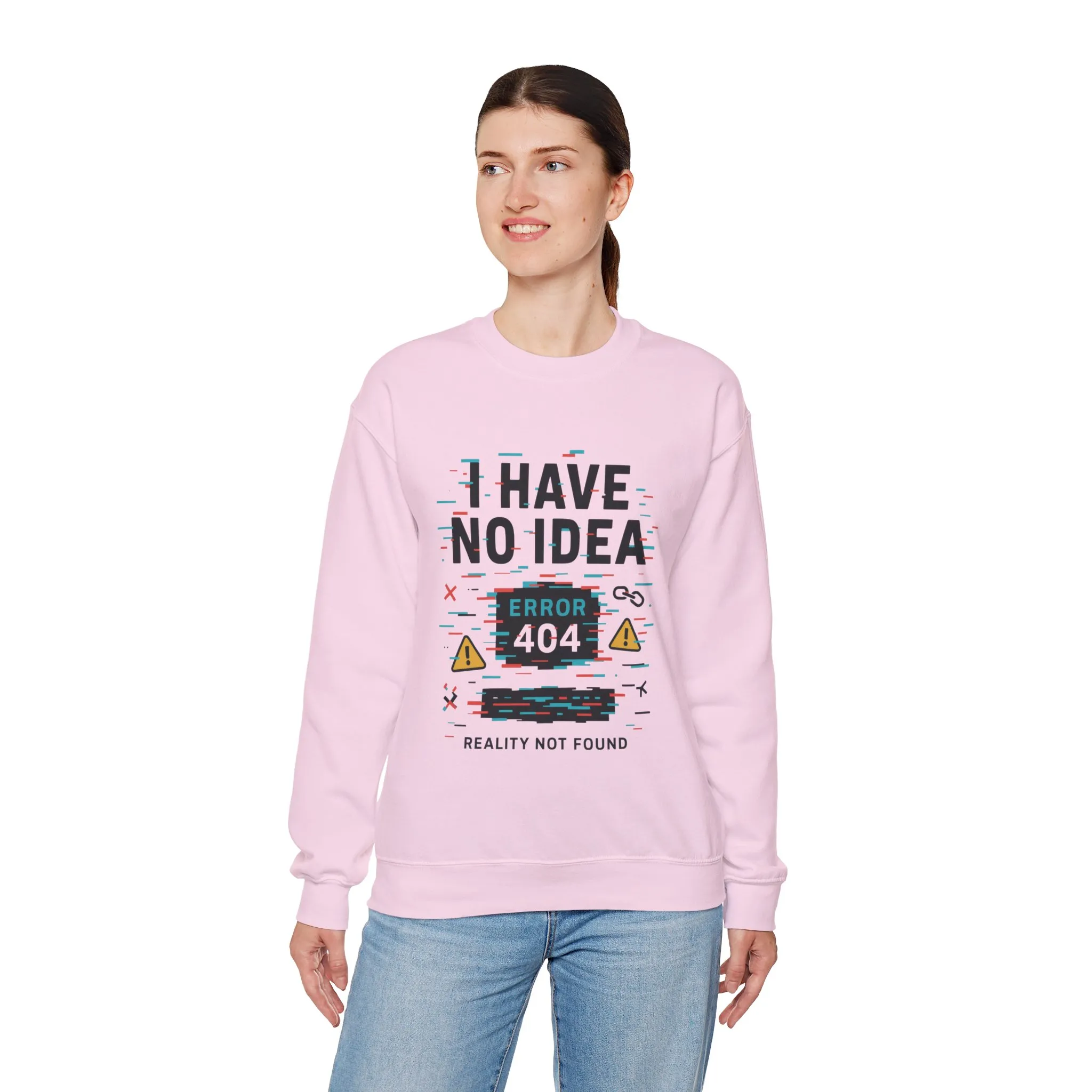 Error 404 Humor Crewneck Sweatshirt, Comfy Unisex Oversized Sweater, Fun Casual Wear, Tech Lover Gift, Everyday Loungewear - Image 45