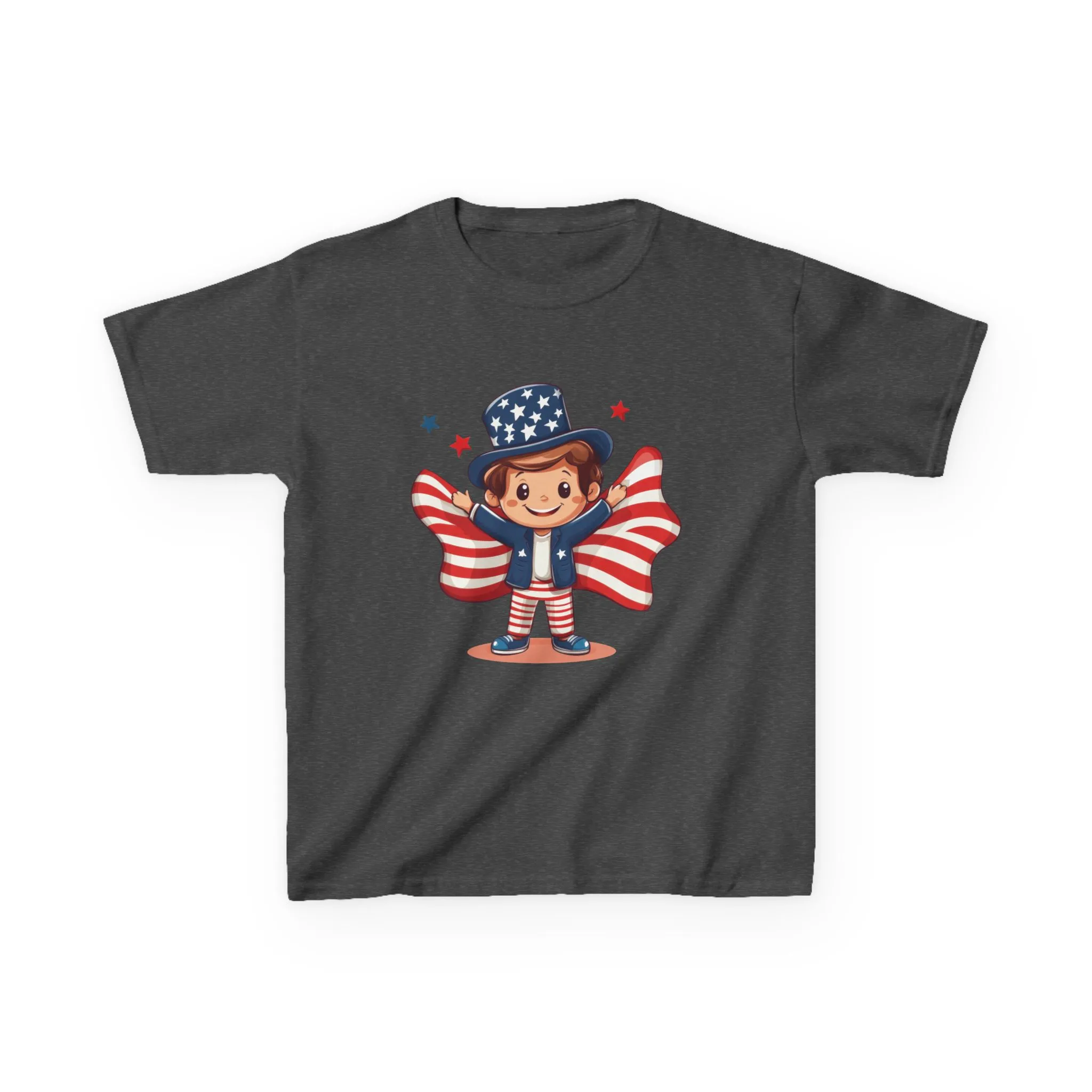 4th of July Kids T-Shirt,Kids Unisex Patriotic Tee, American Flag Outfit for Boys and Girls, Independence Day Shirt, Cute American Shirt - Image 21