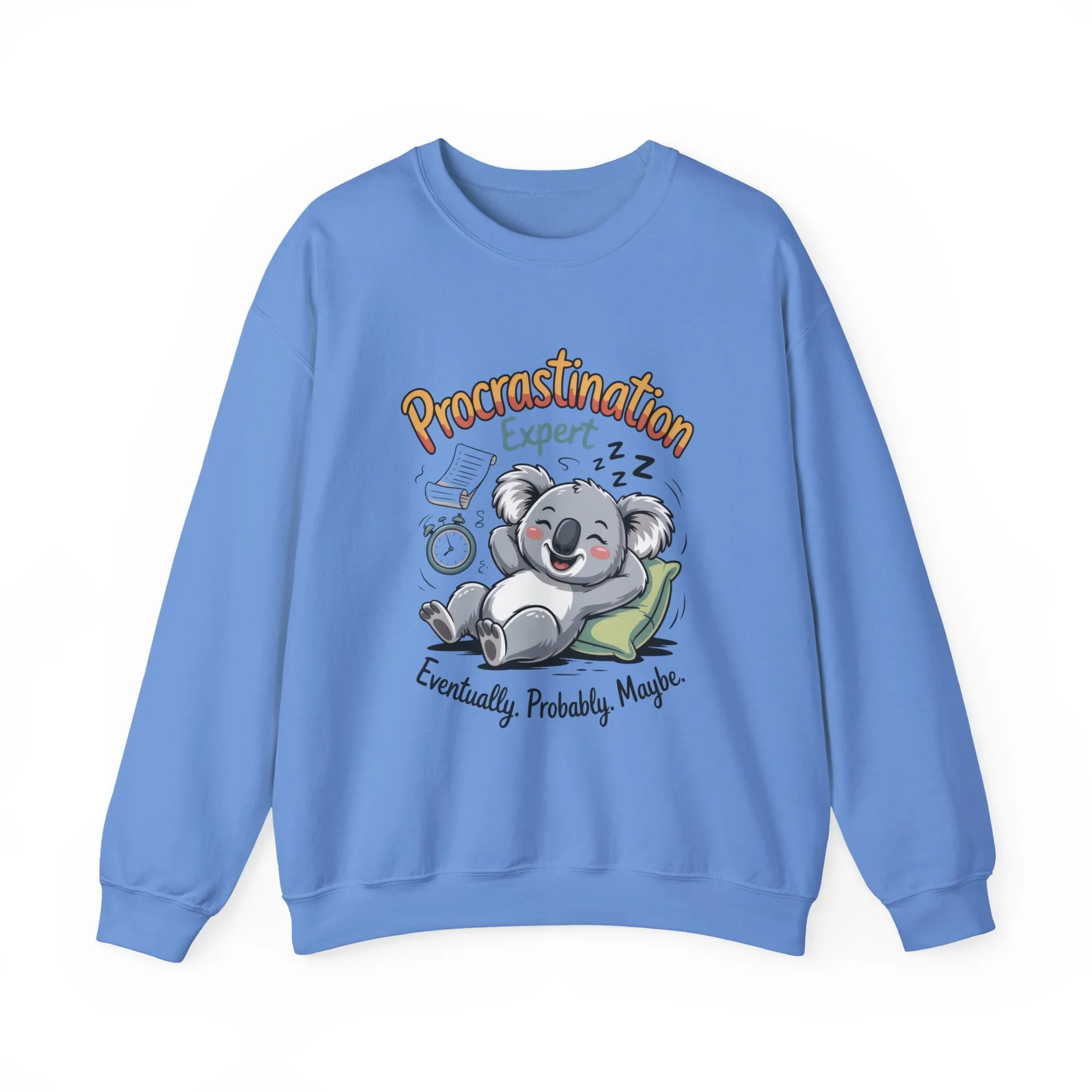 Procrastination Expert Sweatshirt, Funny Crewneck, Cozy Gift for Students, Lazy Day Apparel, Womens Sweatshirt for Relaxation - Image 13
