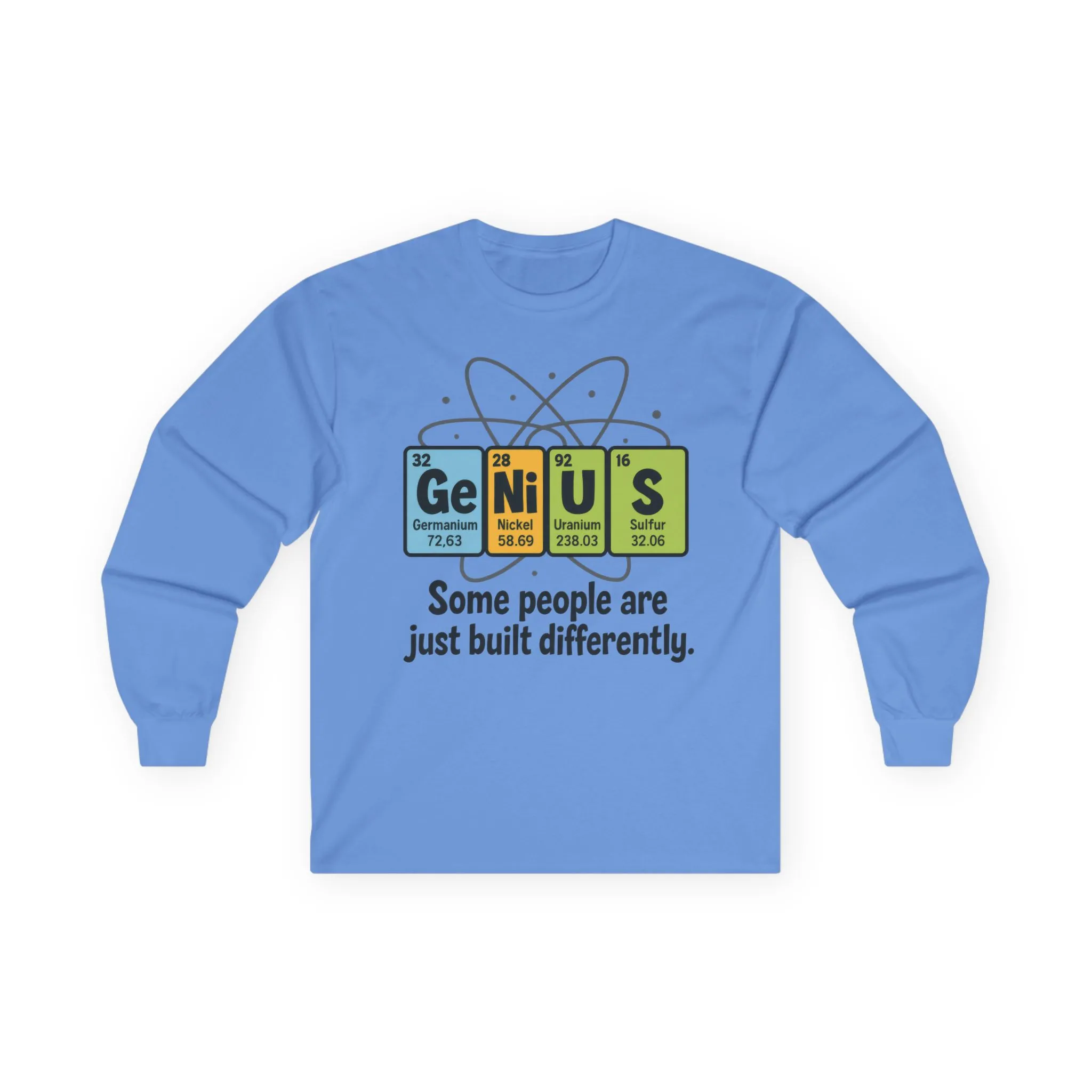 Funny Genius Long Sleeve Tee, Periodic Table Nerd Tee, Science Humor Tee, Unisex Gift, Science Shirt, Nerdy Fashion - Image 16