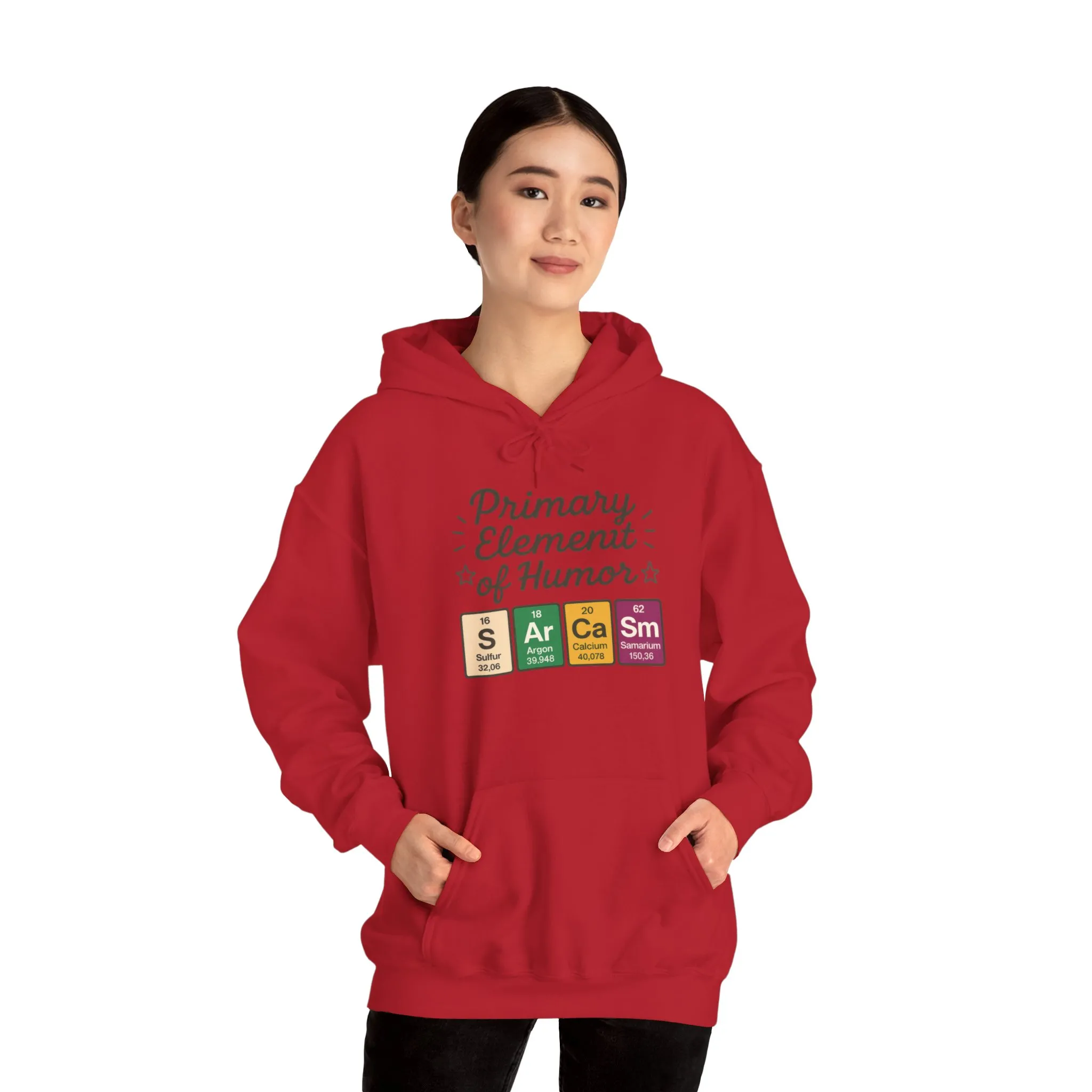 Sarcasm Hoodie for Women, Funny Chemistry Hoodie, Primary Element of Humor Science Sweatshirt, Nerdy Gift for Her - Image 35