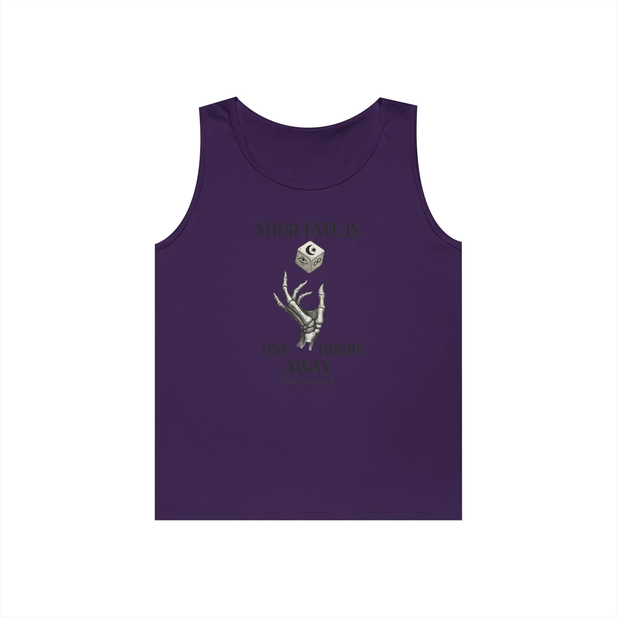 Your Fate Mens Tank Top, Skeleton Dice Graphic Tank, Trendy Gift for Gamers, Gambling Tee, Unique Quote Apparel, Workout Tank, Fitness Shirt - Image 13