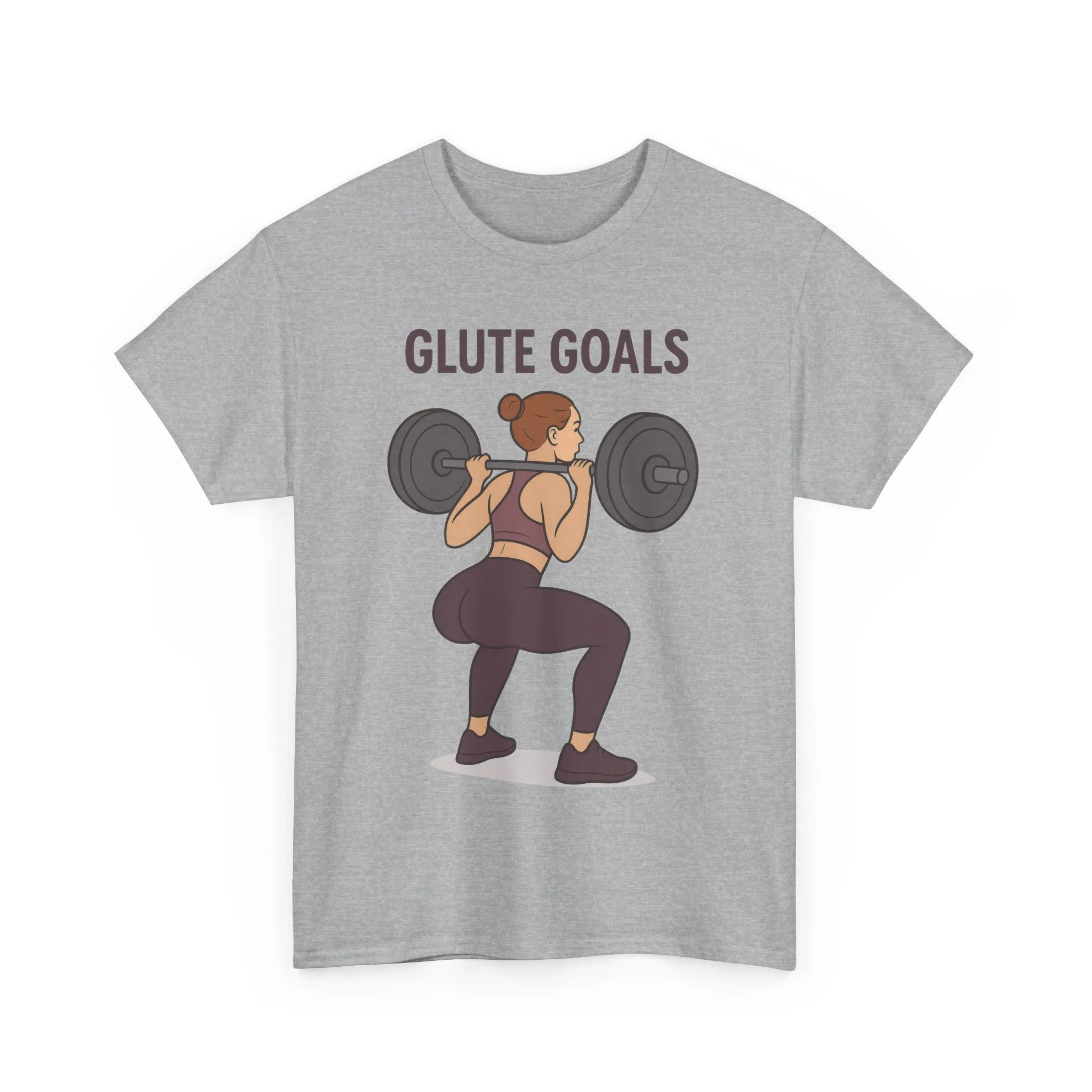 Glute Goals Fitness T-Shirt, Funny Gym Shirt for Women, Squat Workout Tee, Motivational Gym Shirt for Active Lifestyle, Fitness Lovers Gift - Image 7