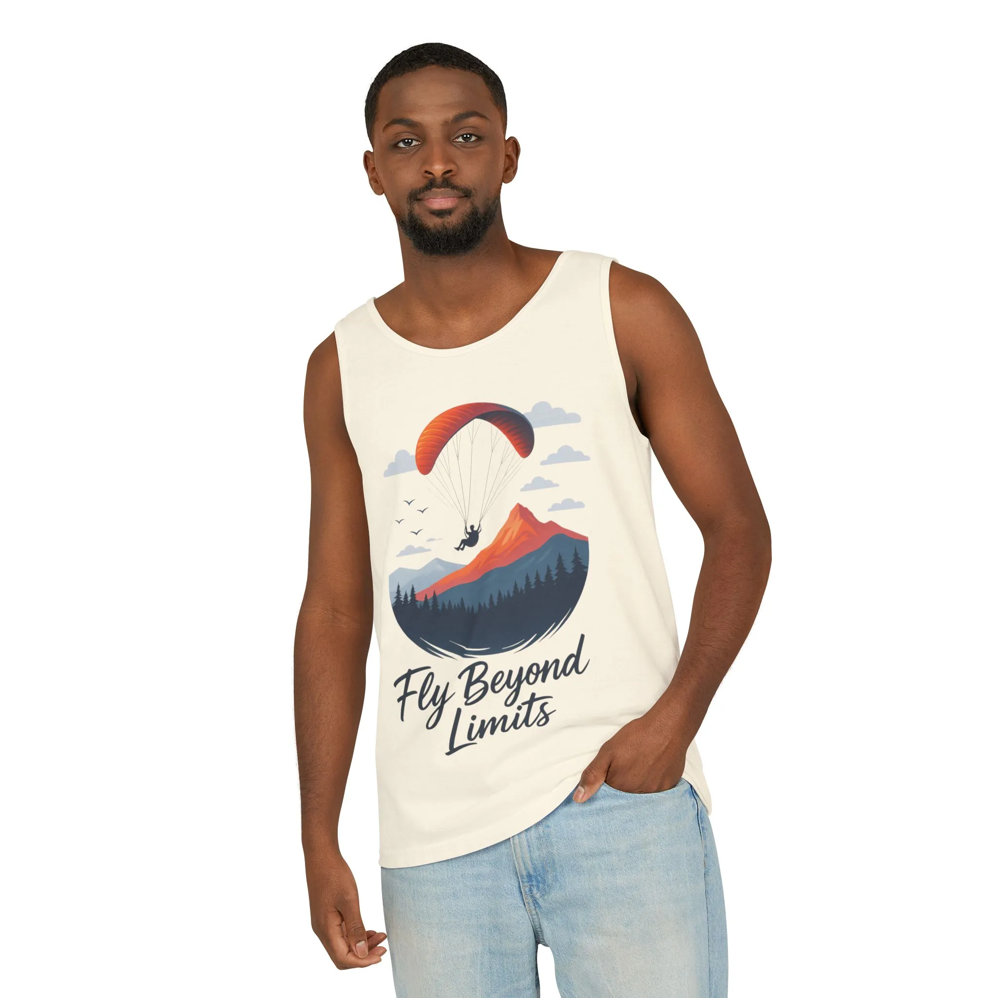 Adventure-Inspiring Fly Beyond Limits Unisex Tank Top, Summer Casual Wear, Outdoor Enthusiast Gift, Travel Apparel, Motivational Gift - Image 32
