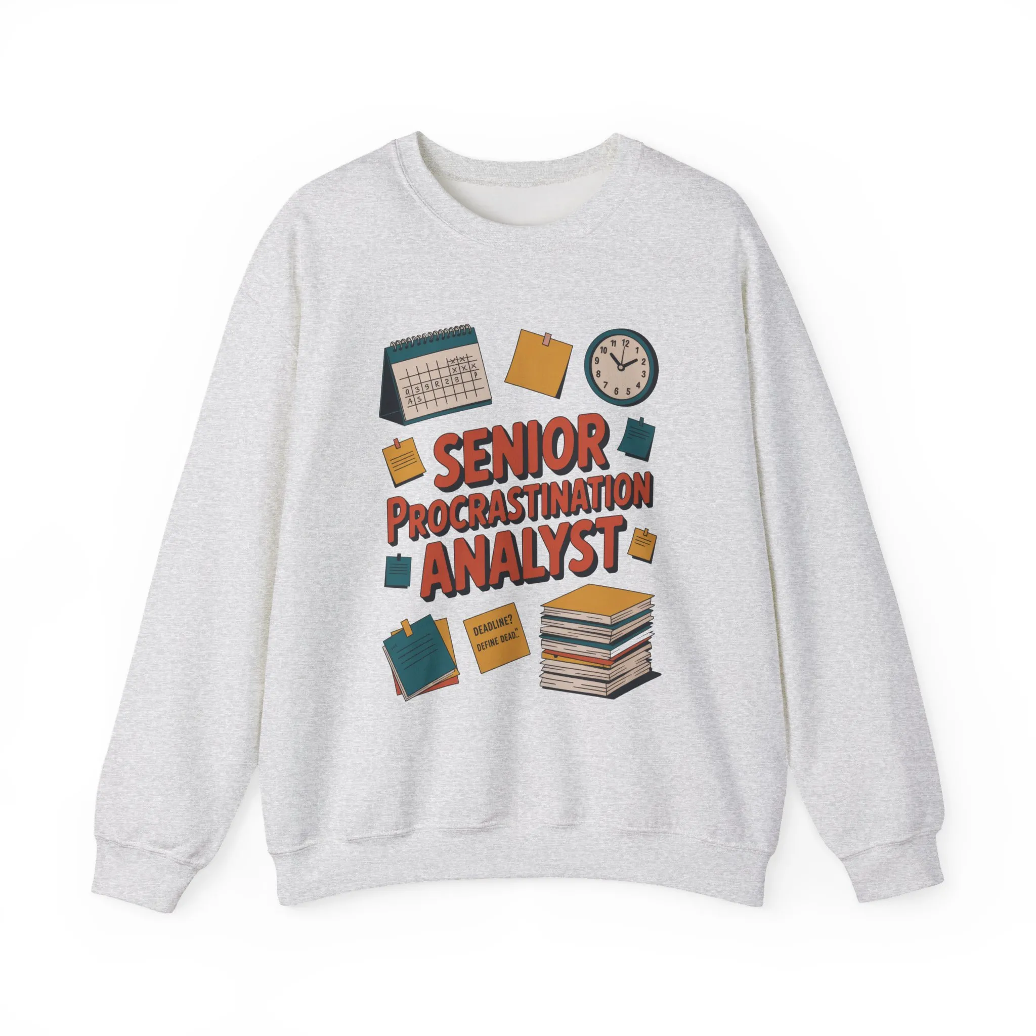 Senior Procrastination Analyst Sweatshirt, Gift for Graduates, Office Humor Apparel, Meme Sweatshirt, Casual Wear, Motivation Humor Apparel - Image 9