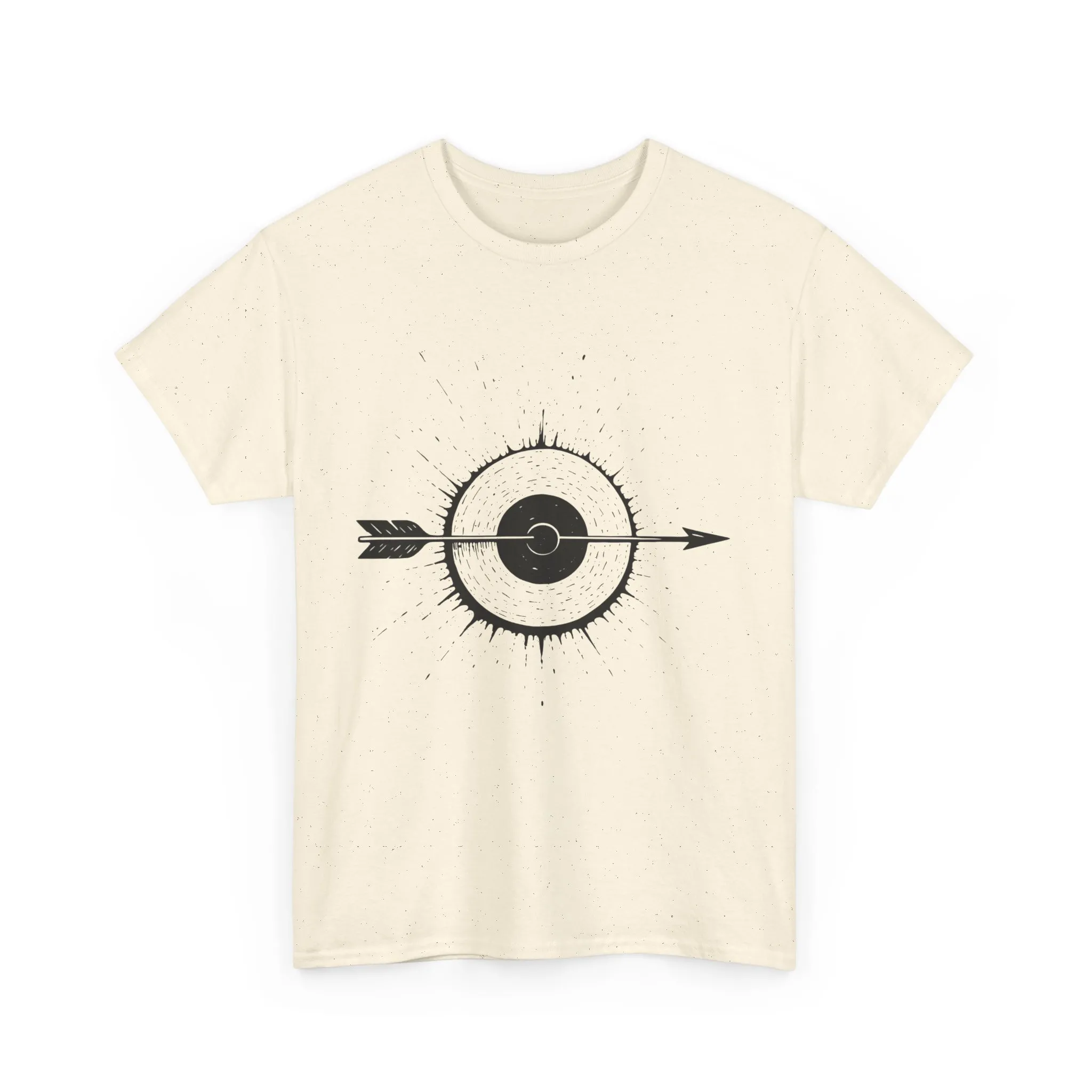 Artistic Arrow Graphic Unisex Cotton Tee, Motivational Shirt, Casual Wear, Gift for Him/Her, Trendy Fashion - Image 2
