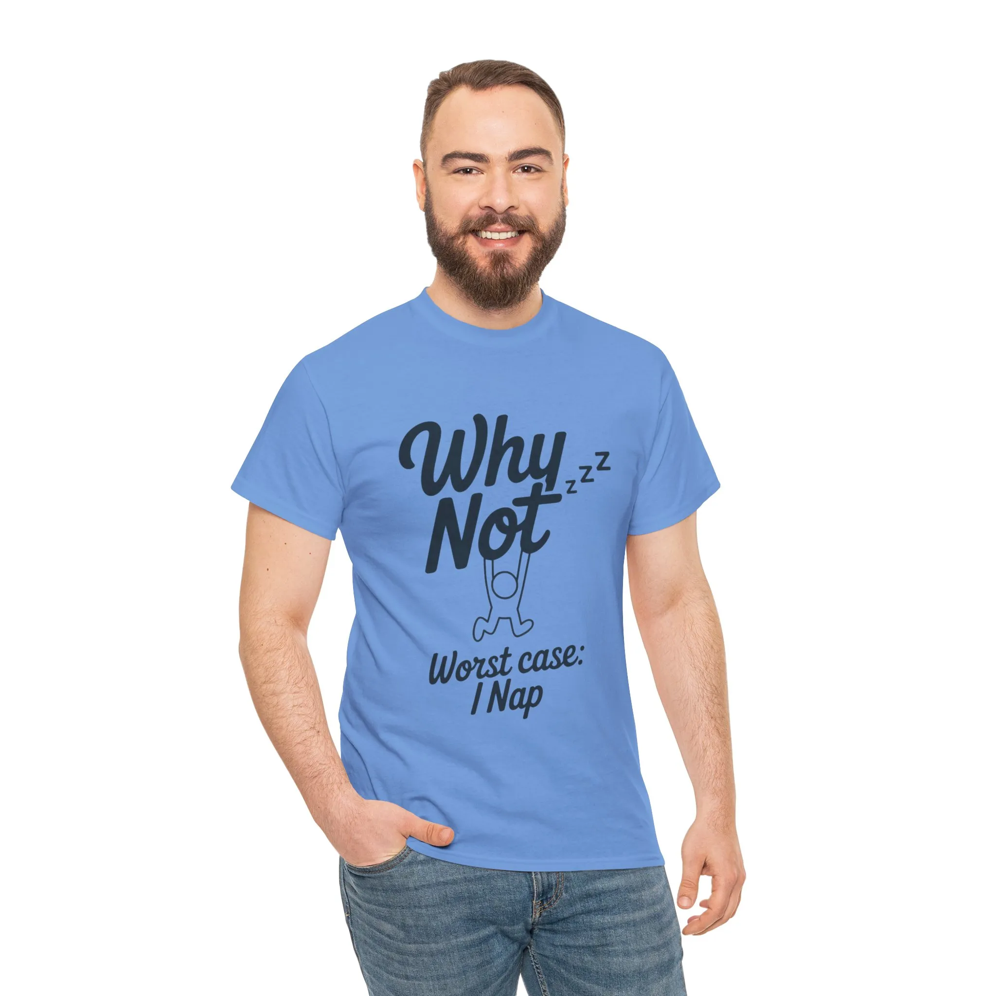 Why Not Quote T-Shirt, Bold Motivational Unisex Heavy Cotton Tee, Casual Statement Shirt, Minimalist Typography Gift Idea,Motivational Quote - Image 17