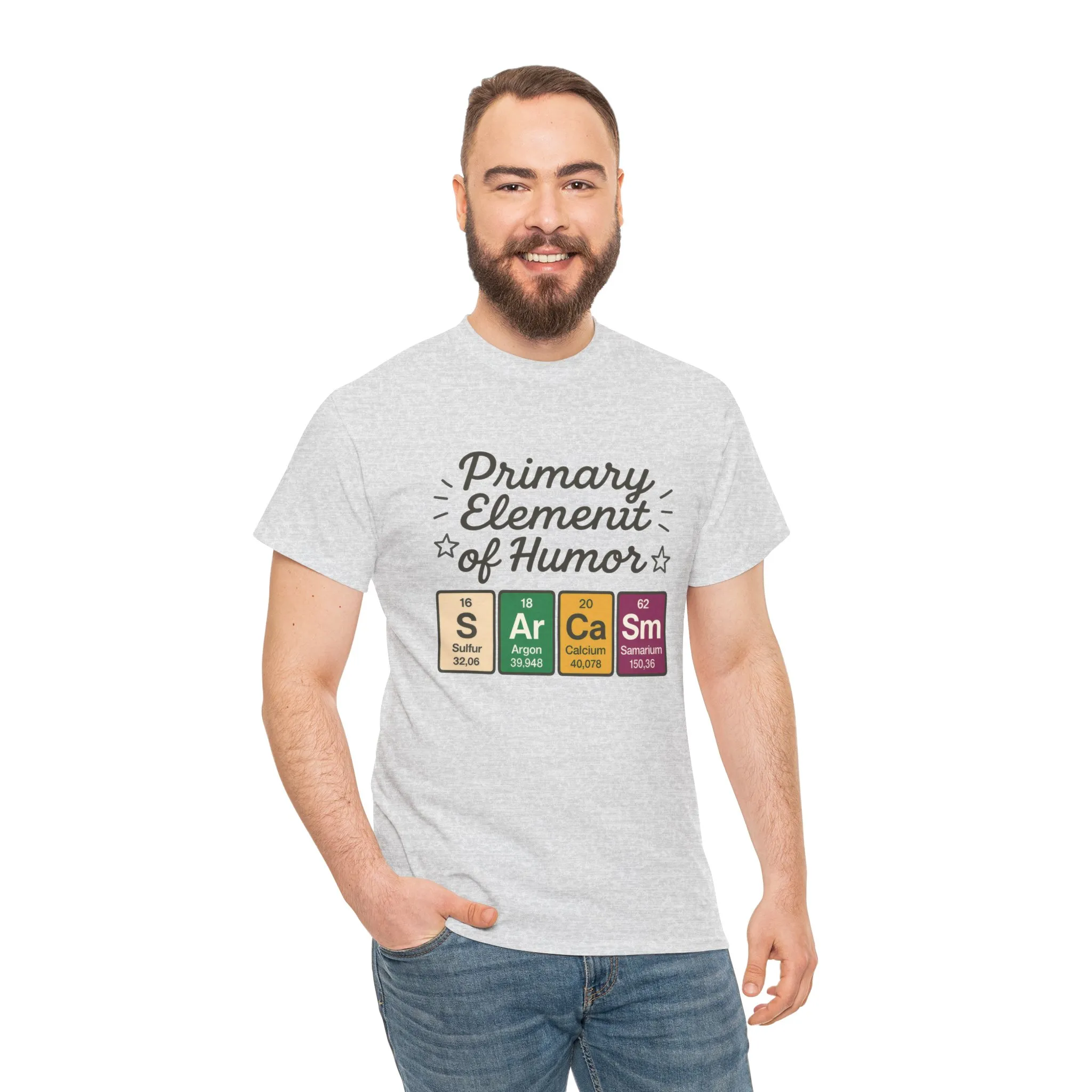 Funny Mens Science T-Shirt, Sarcasm Element of Humor Tee, Periodic Table Nerd Shirt for Him, Humor T-Shirt, Periodic Table Chemistry Humor - Image 5
